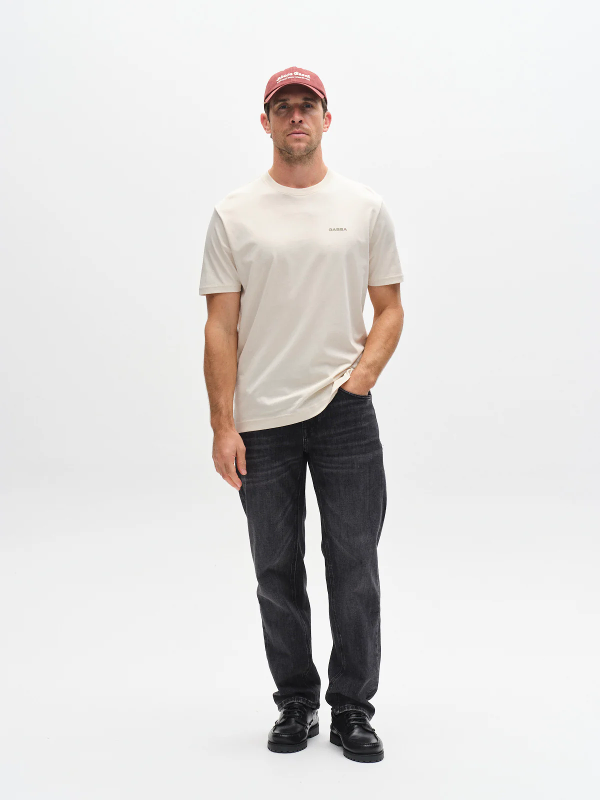 GABdune Logo GOTS SS T-Shirt - Birch - Image 21