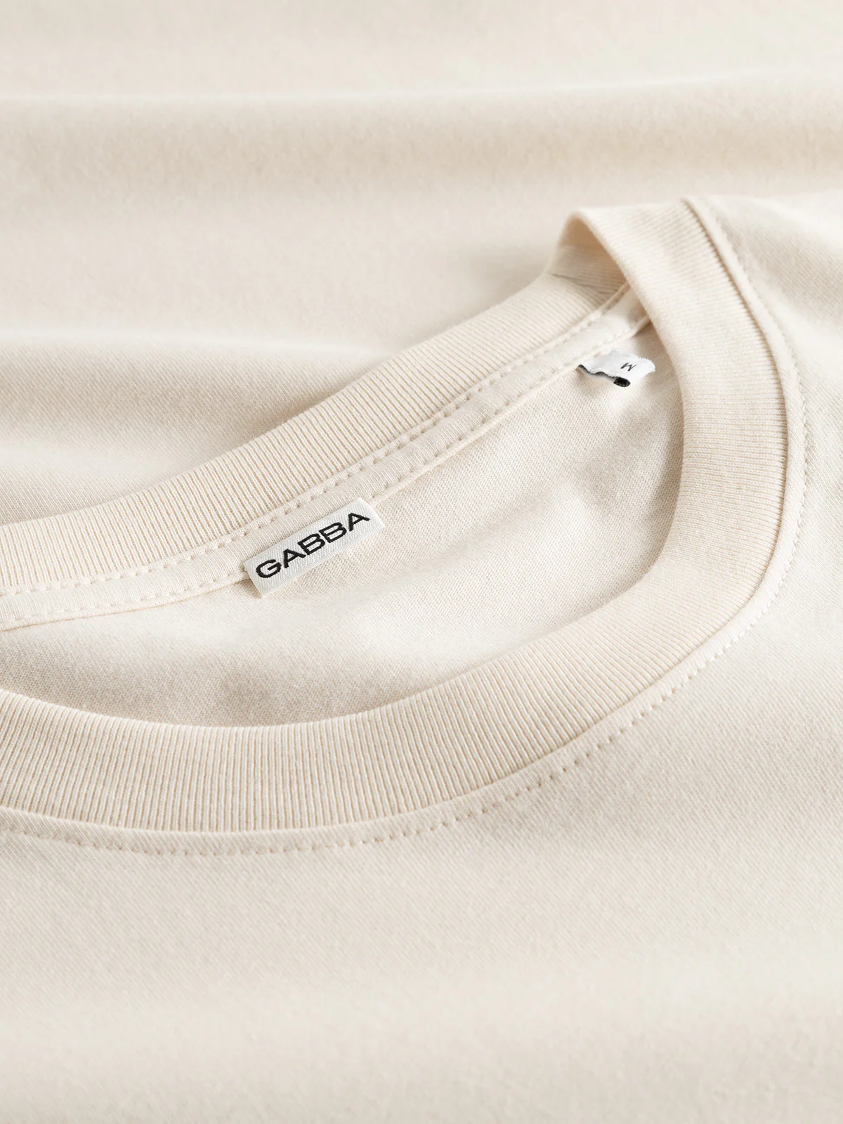 GABdune Logo GOTS SS T-Shirt - Birch - Image 6