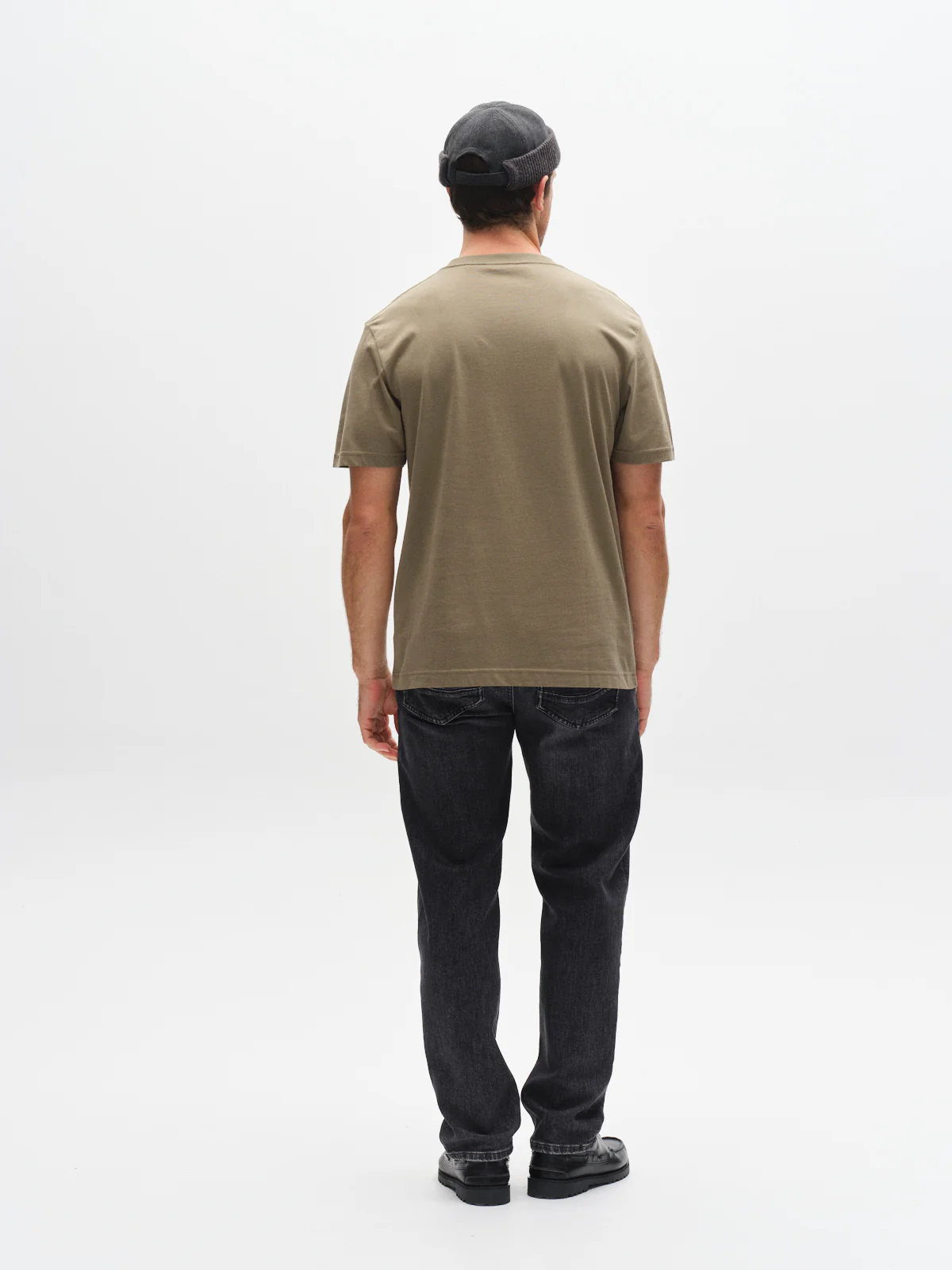 GABdune Logo GOTS SS T-Shirt - Deep Lichen Green - Image 4