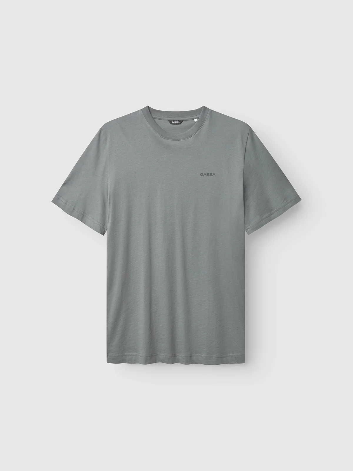 GABdune Logo GOTS SS T-Shirt - Dust Sage Green