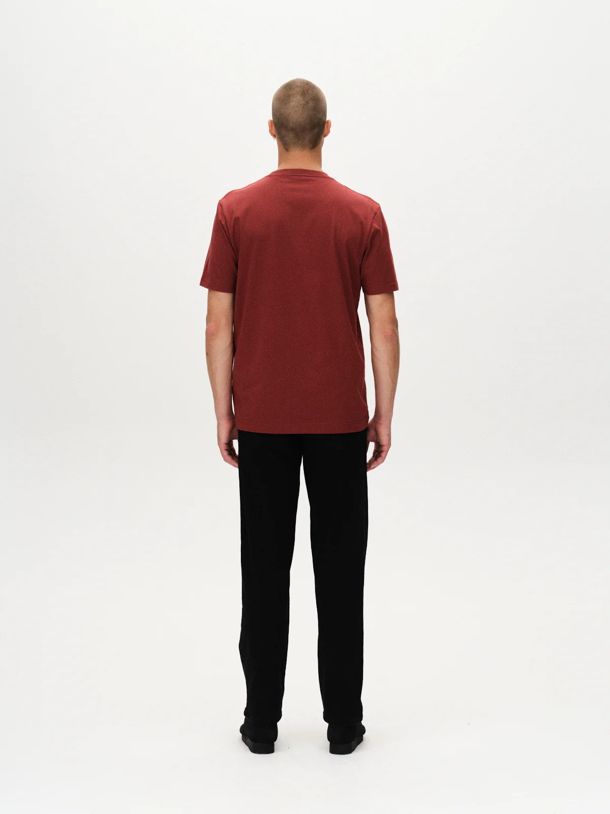 GABdune Logo GOTS SS T-Shirt - Red Russet - Image 13