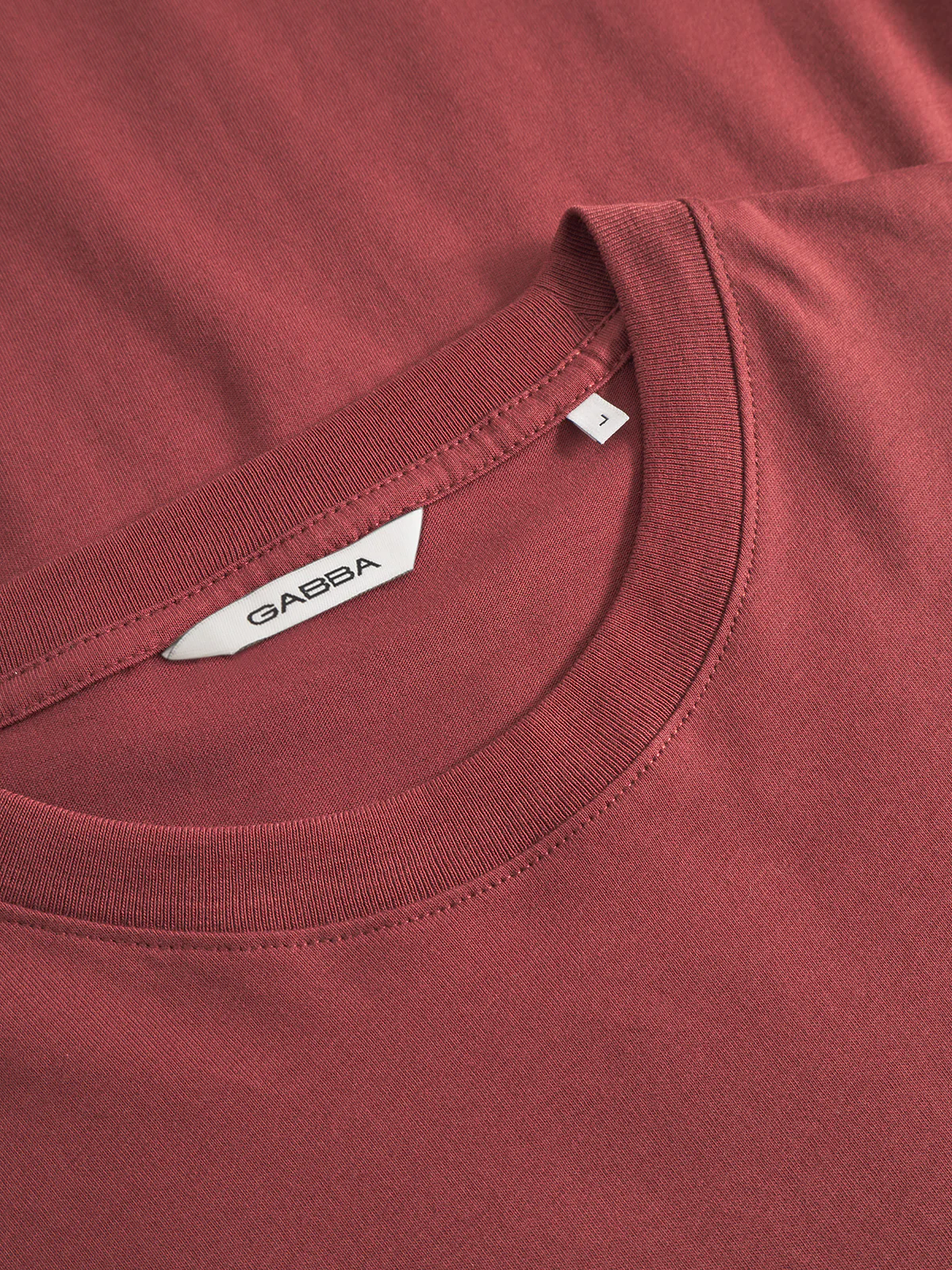 GABdune Logo GOTS SS T-Shirt - Red Russet - Image 14