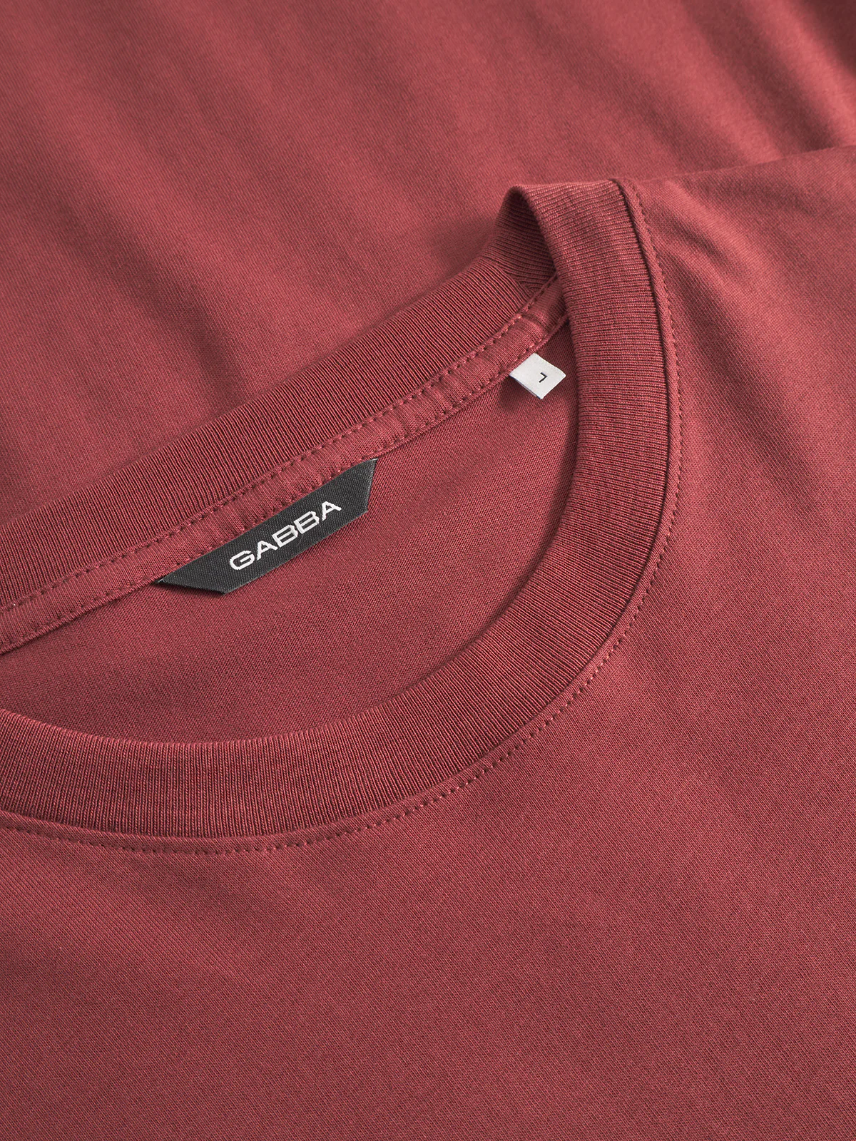 GABdune Logo GOTS SS T-Shirt - Red Russet - Image 3