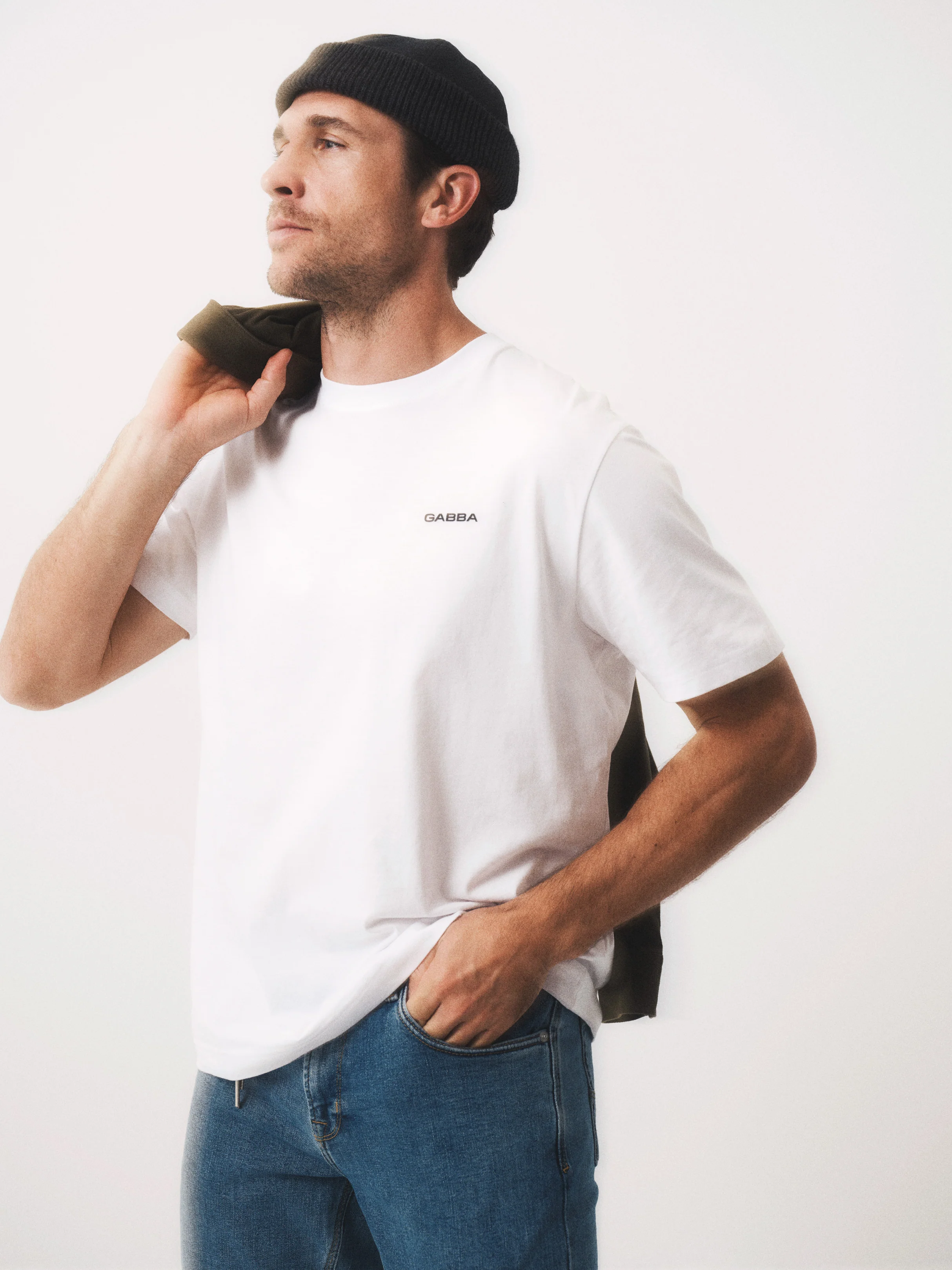GABdune Logo GOTS SS T-Shirt - White - Image 17