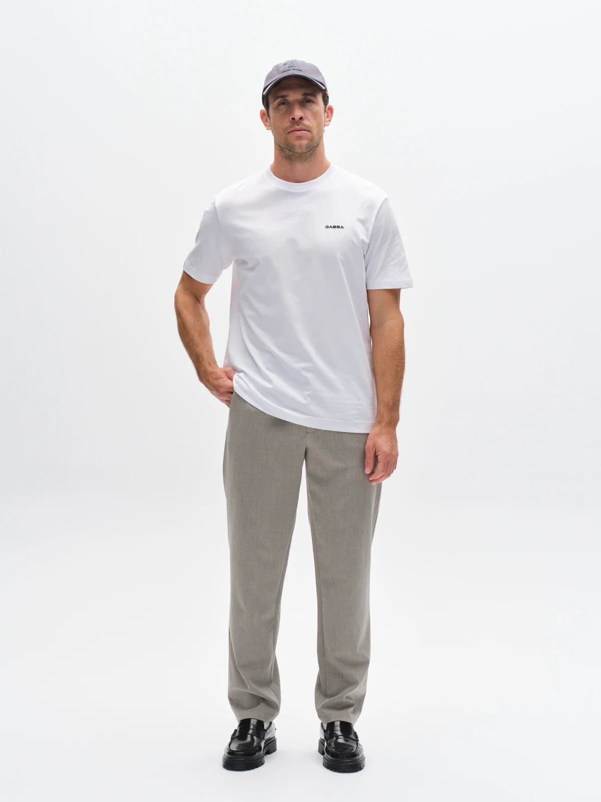 GABdune Logo GOTS SS T-Shirt - White - Image 2