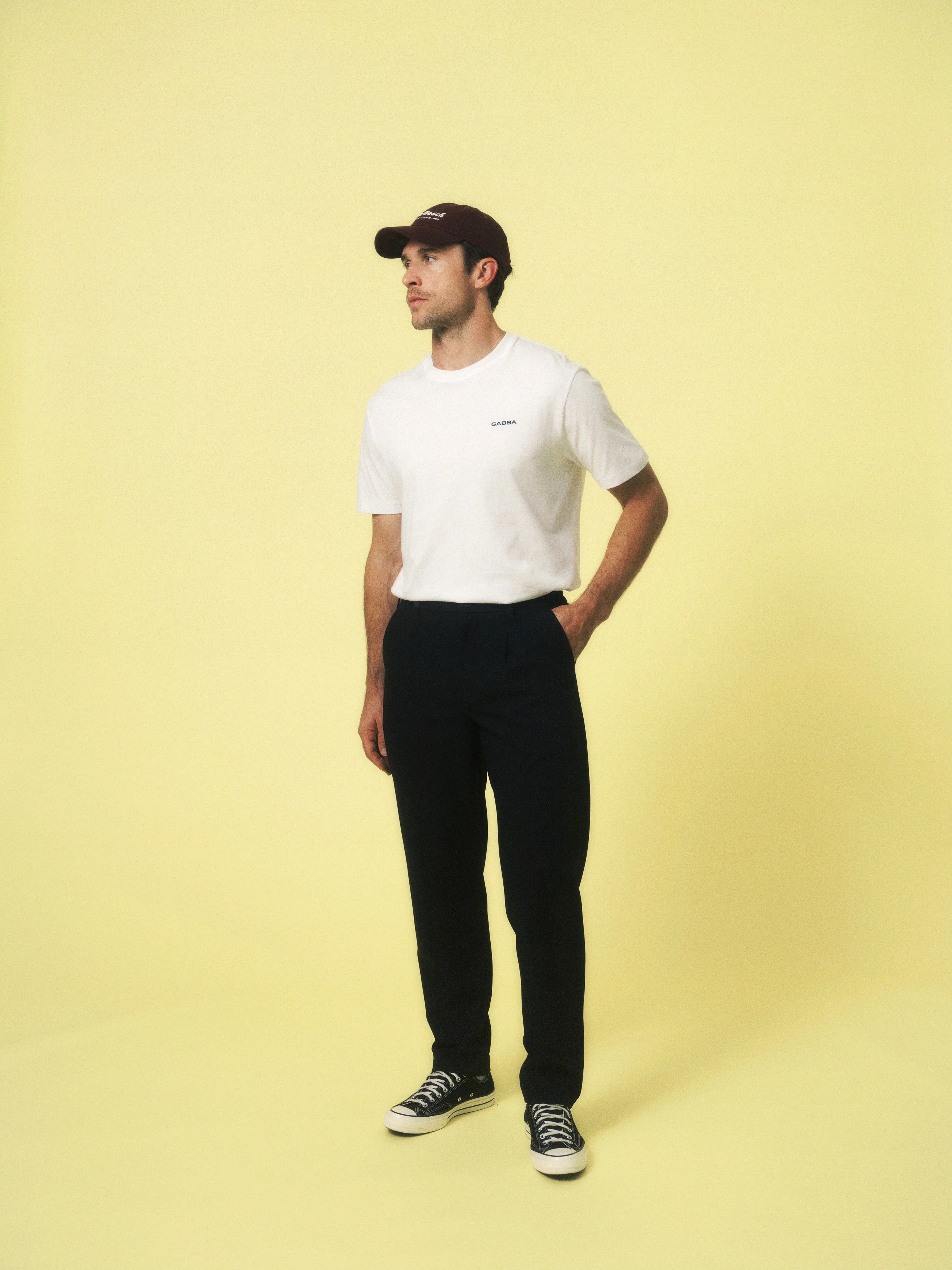 GABdune Logo GOTS SS T-Shirt - White - Image 20