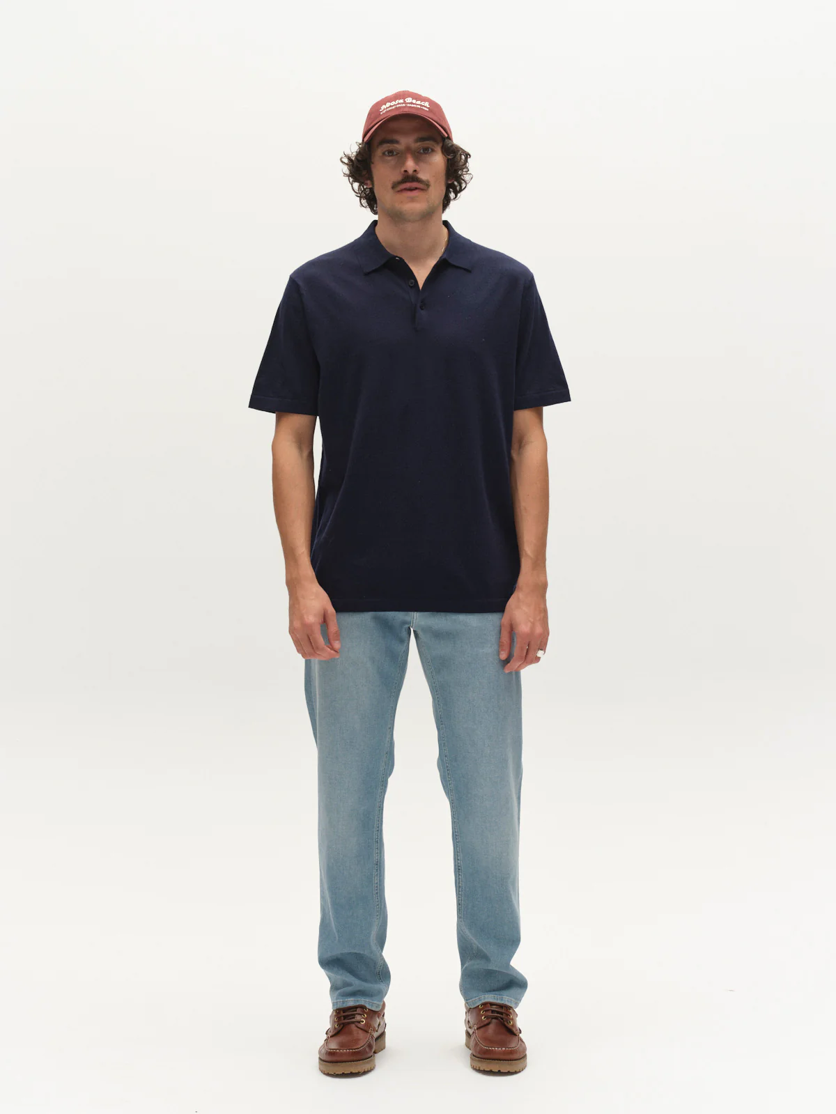 GABbenson New Cot SS Knit - Navy Mel. - Image 2