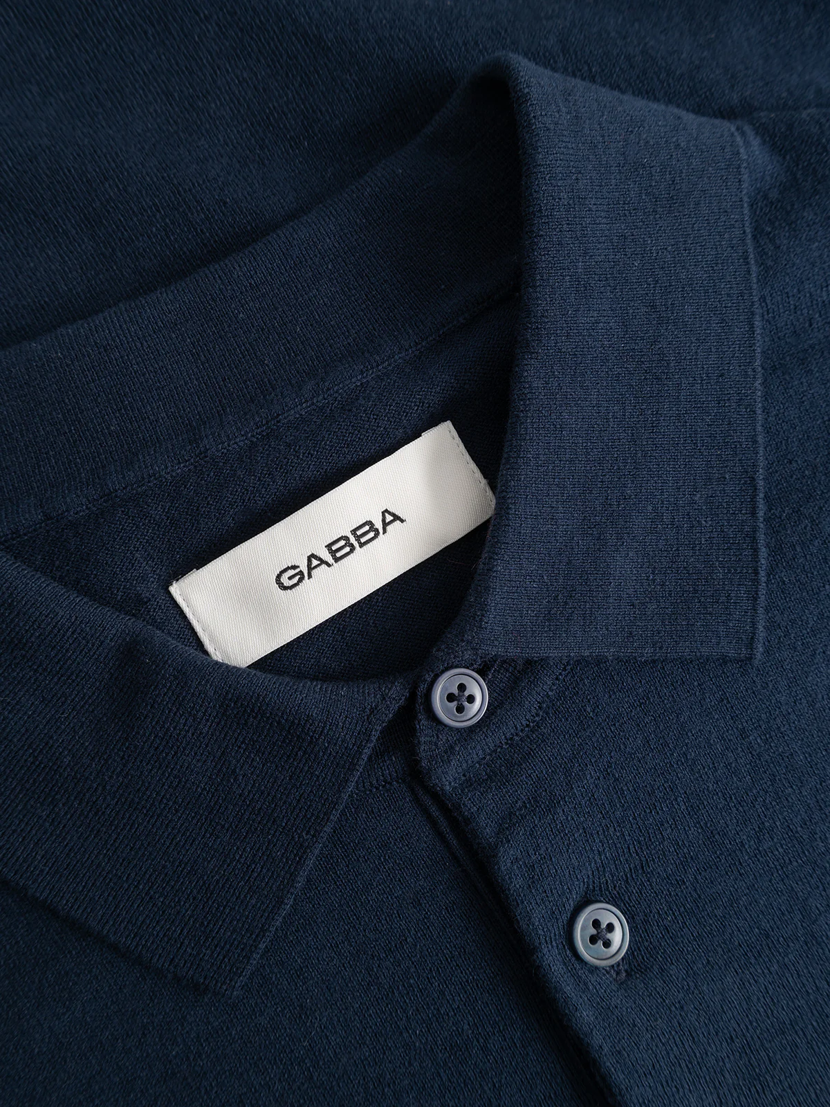 GABbenson New Cot SS Knit - Navy Mel. - Image 5
