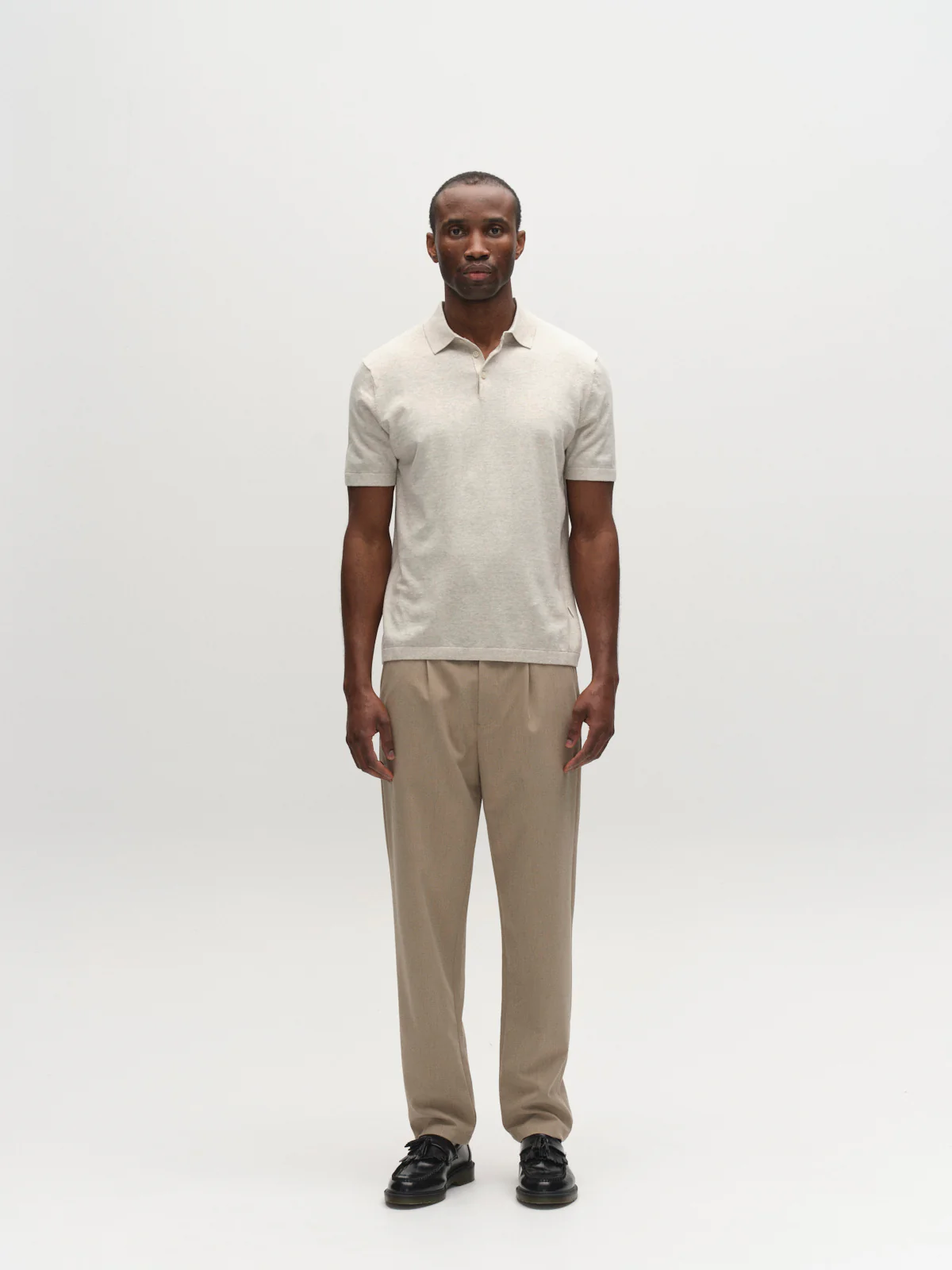 GABbenson New Cot SS Knit - Sand Mel. - Image 2
