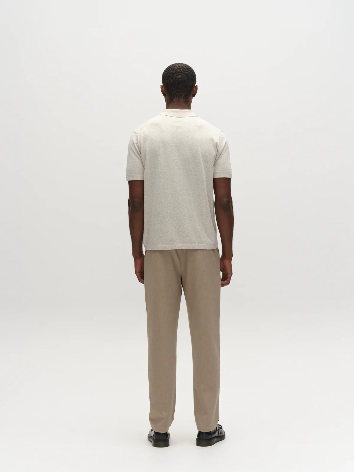 GABbenson New Cot SS Knit - Sand Mel. - Image 4