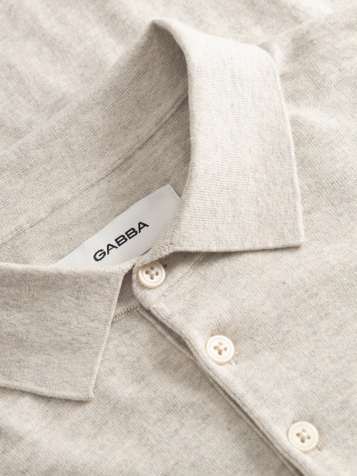 GABbenson New Cot SS Knit - Sand Mel. - Image 5
