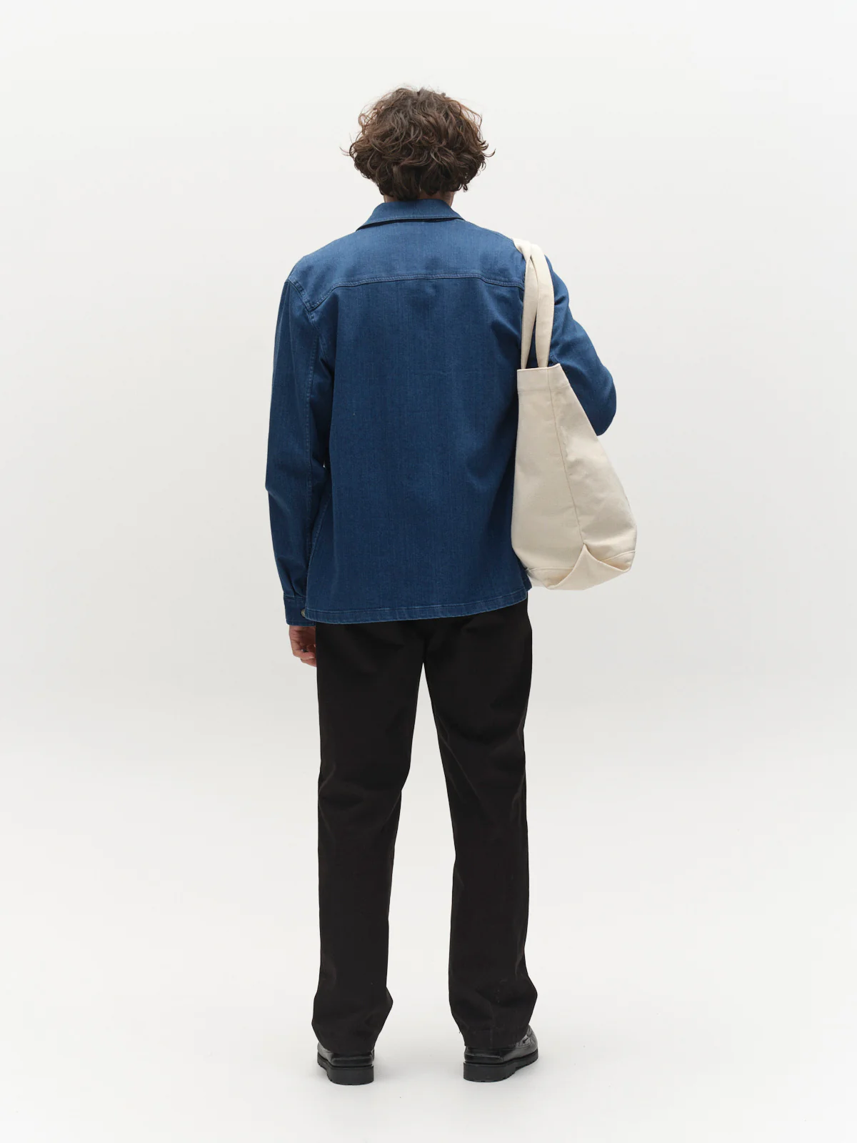 GABbeta Denim LS Overshirt - Mid Blue Denim - Image 7