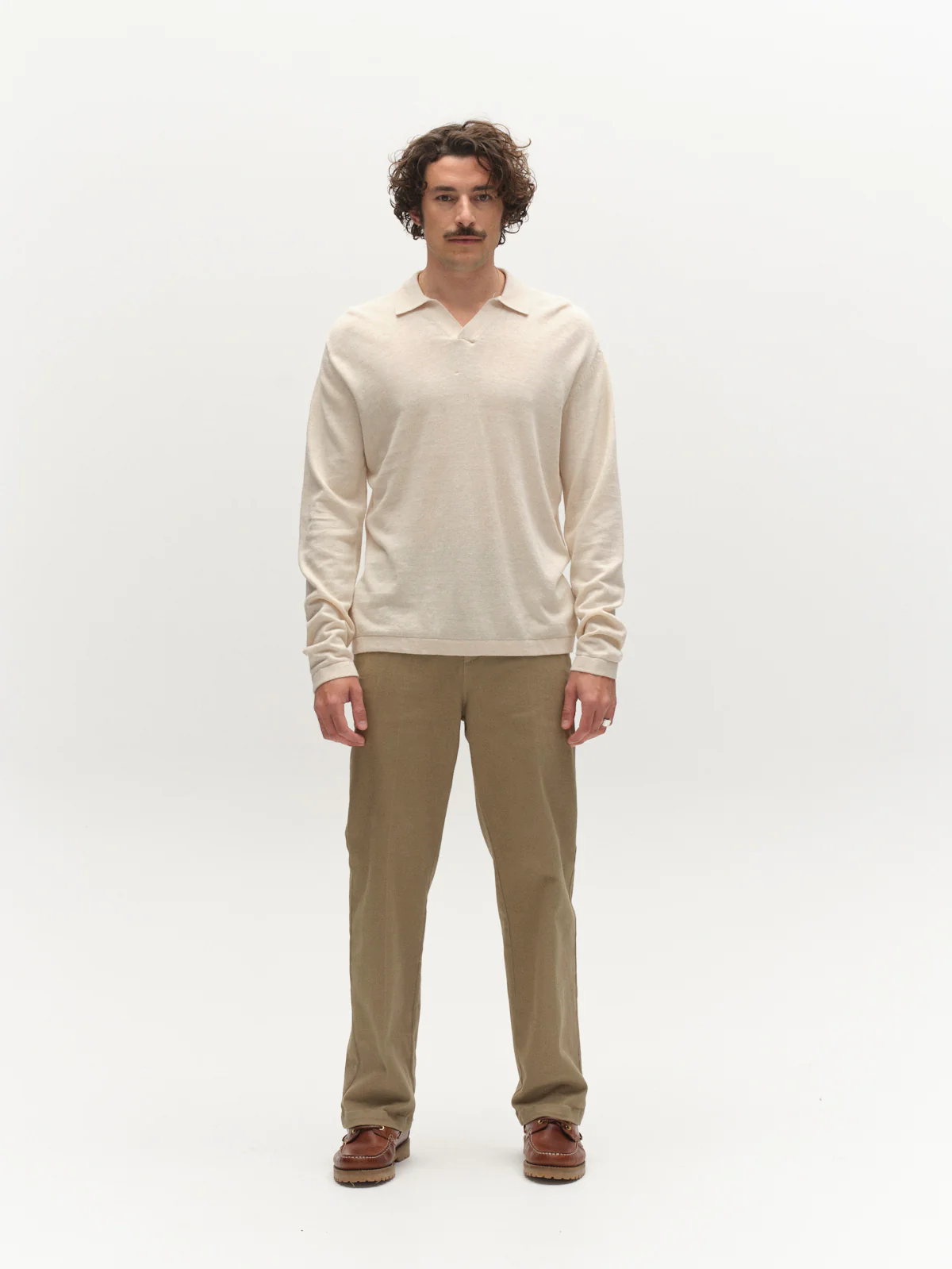 GABcross Dush LS Knit - Sand Mel. - Image 2