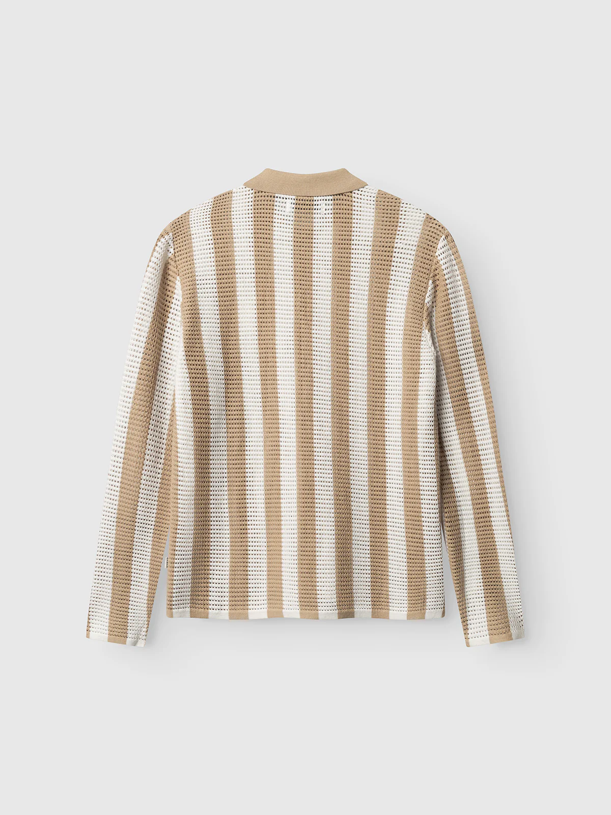 GABdezz Bold LS Knit - Beige Stripe - Image 4