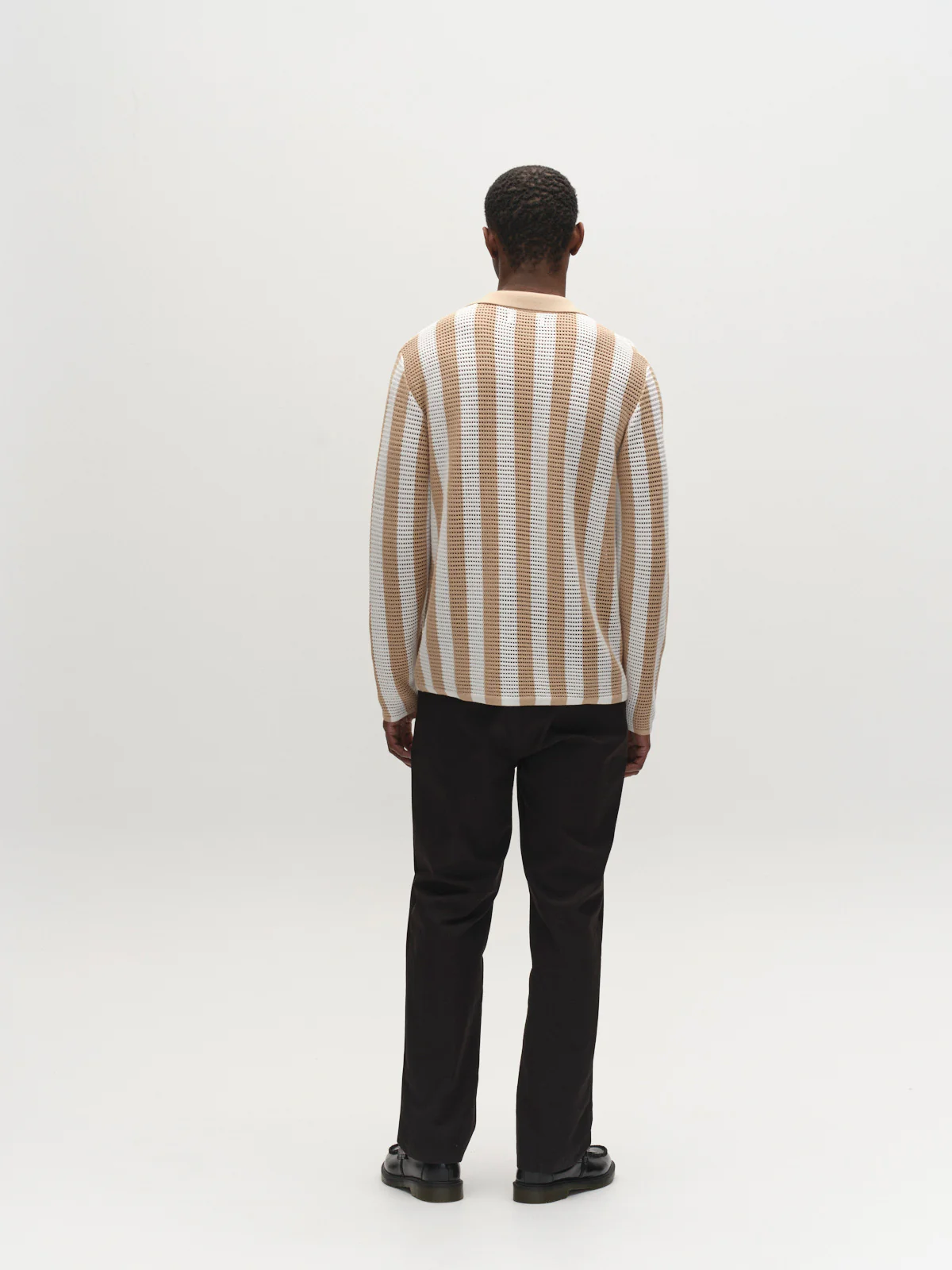 GABdezz Bold LS Knit - Beige Stripe - Image 5