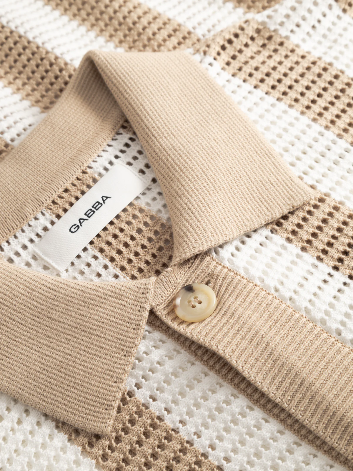 GABdezz Bold LS Knit - Beige Stripe - Image 6