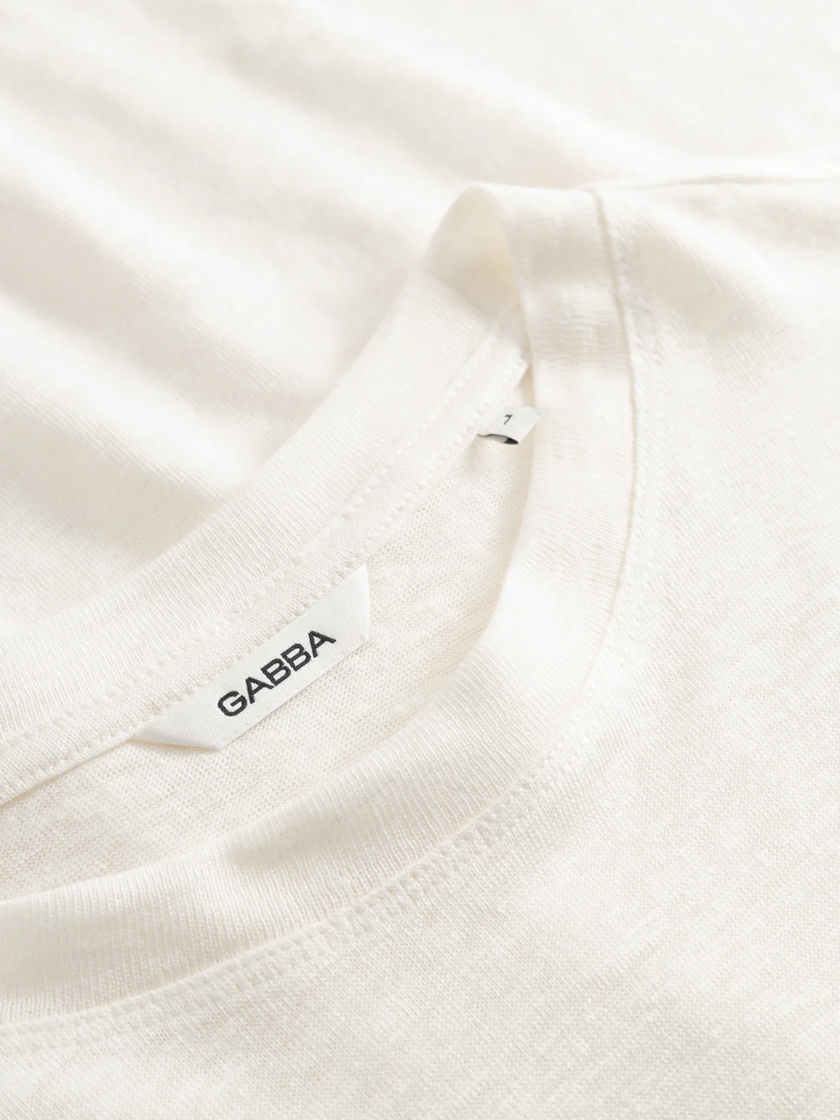 GABdune Linen SS T-Shirt - Birch - Image 3