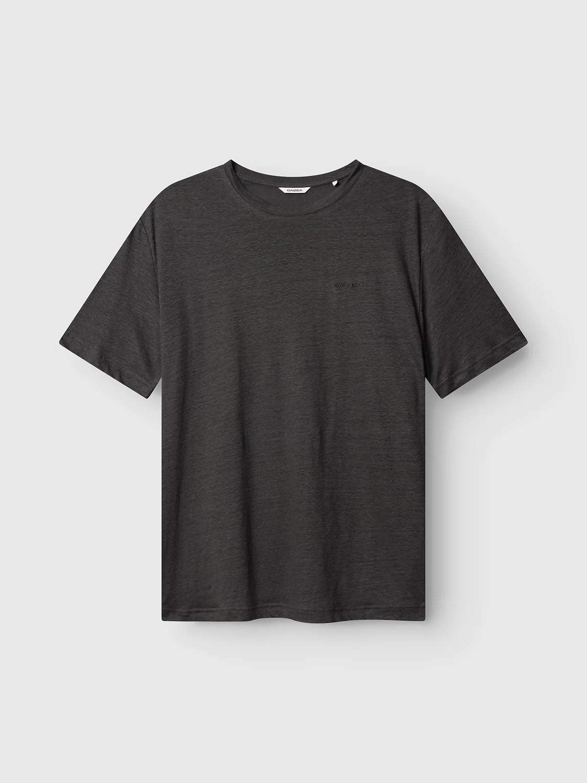 GABdune Linen SS T-Shirt - Pirate Black