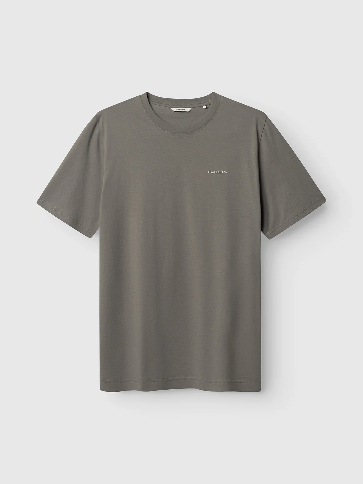 GABdune Logo GOTS SS T-Shirt - Castor Gray - Image 8
