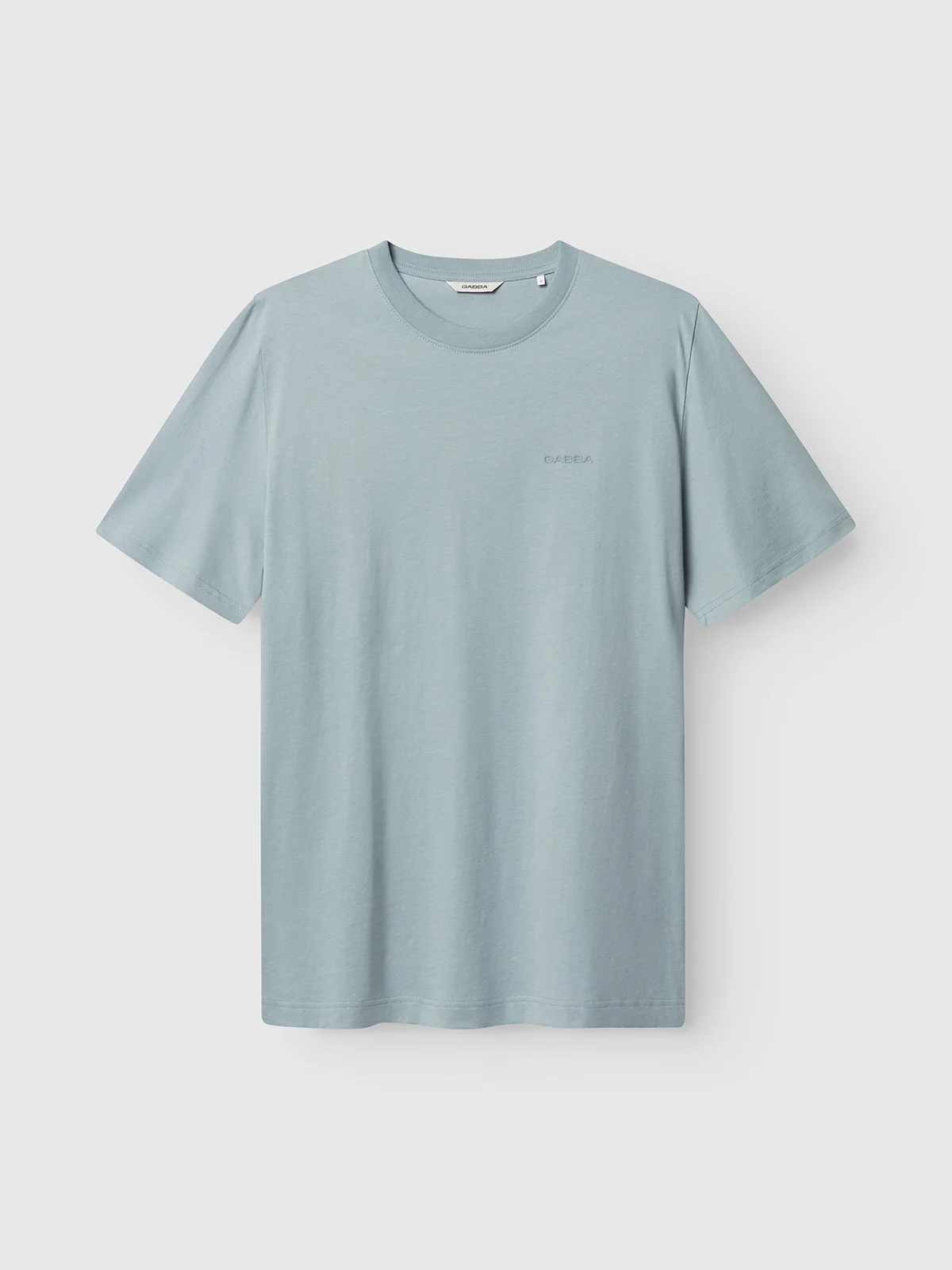 GABdune Logo GOTS SS T-Shirt - Light Blue