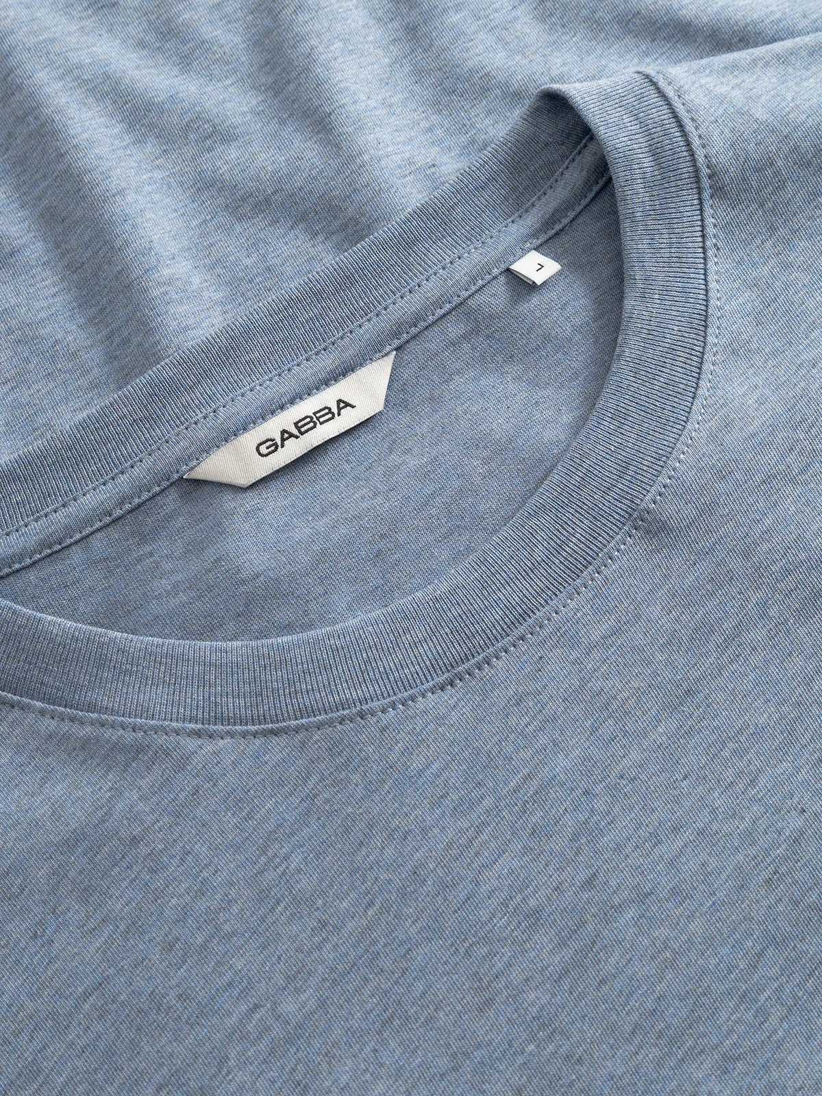 GABdune Melange New SS T-Shirt - Blue Melange - Image 5