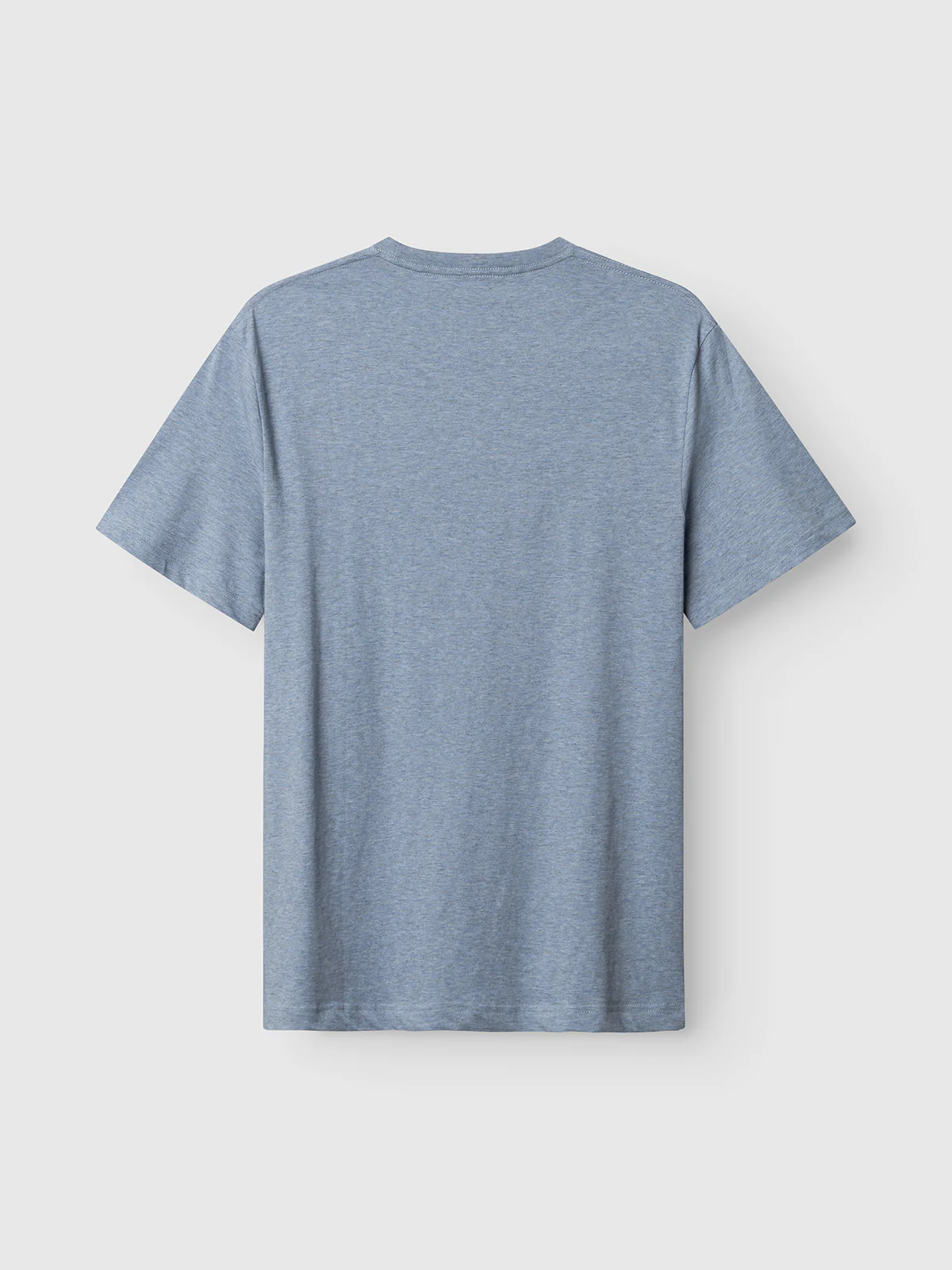 GABdune Melange New SS T-Shirt - Blue Melange - Image 8