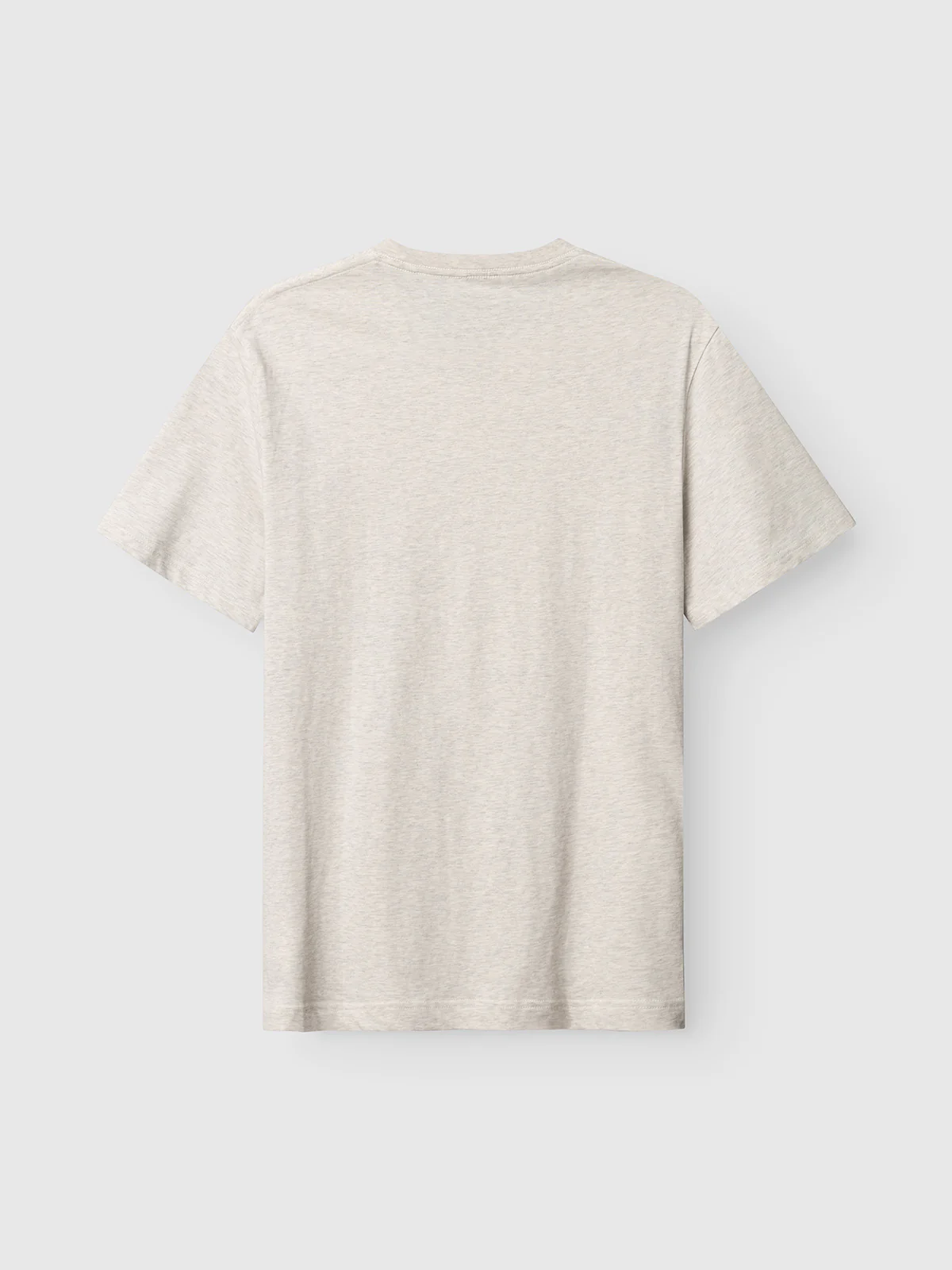 GABdune Melange New SS T-Shirt - Lt. Grey Mel - Image 3