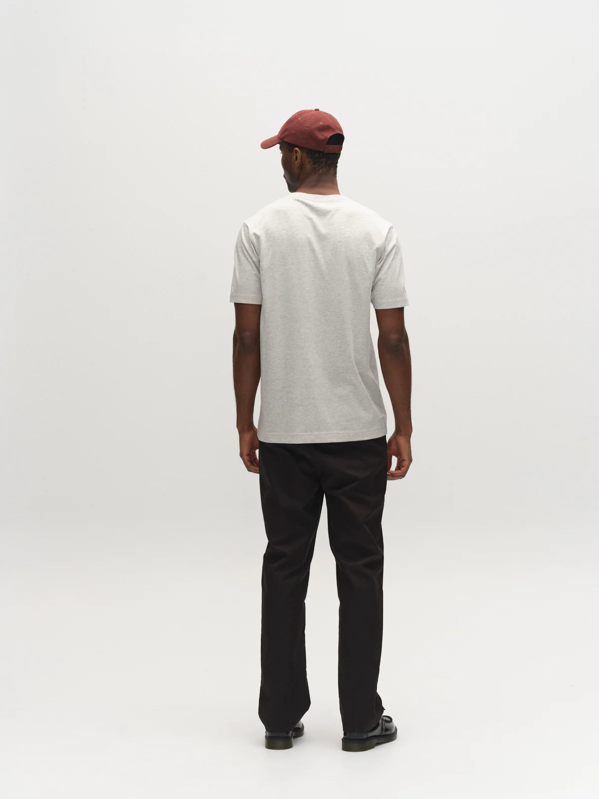 GABdune Melange New SS T-Shirt - Lt. Grey Mel - Image 4