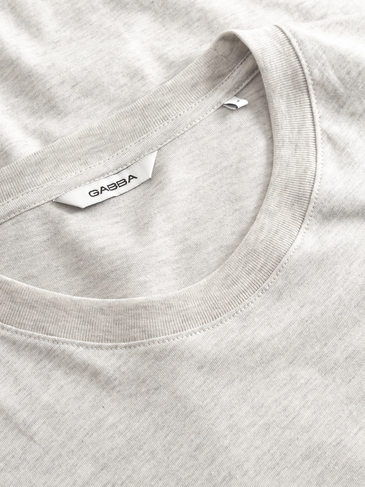 GABdune Melange New SS T-Shirt - Lt. Grey Mel - Image 5
