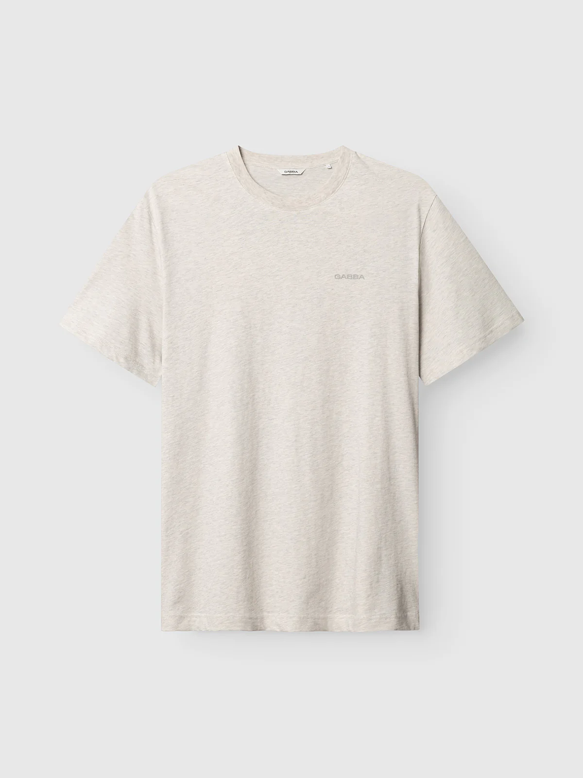 GABdune Melange New SS T-Shirt - Lt. Grey Mel - Image 8