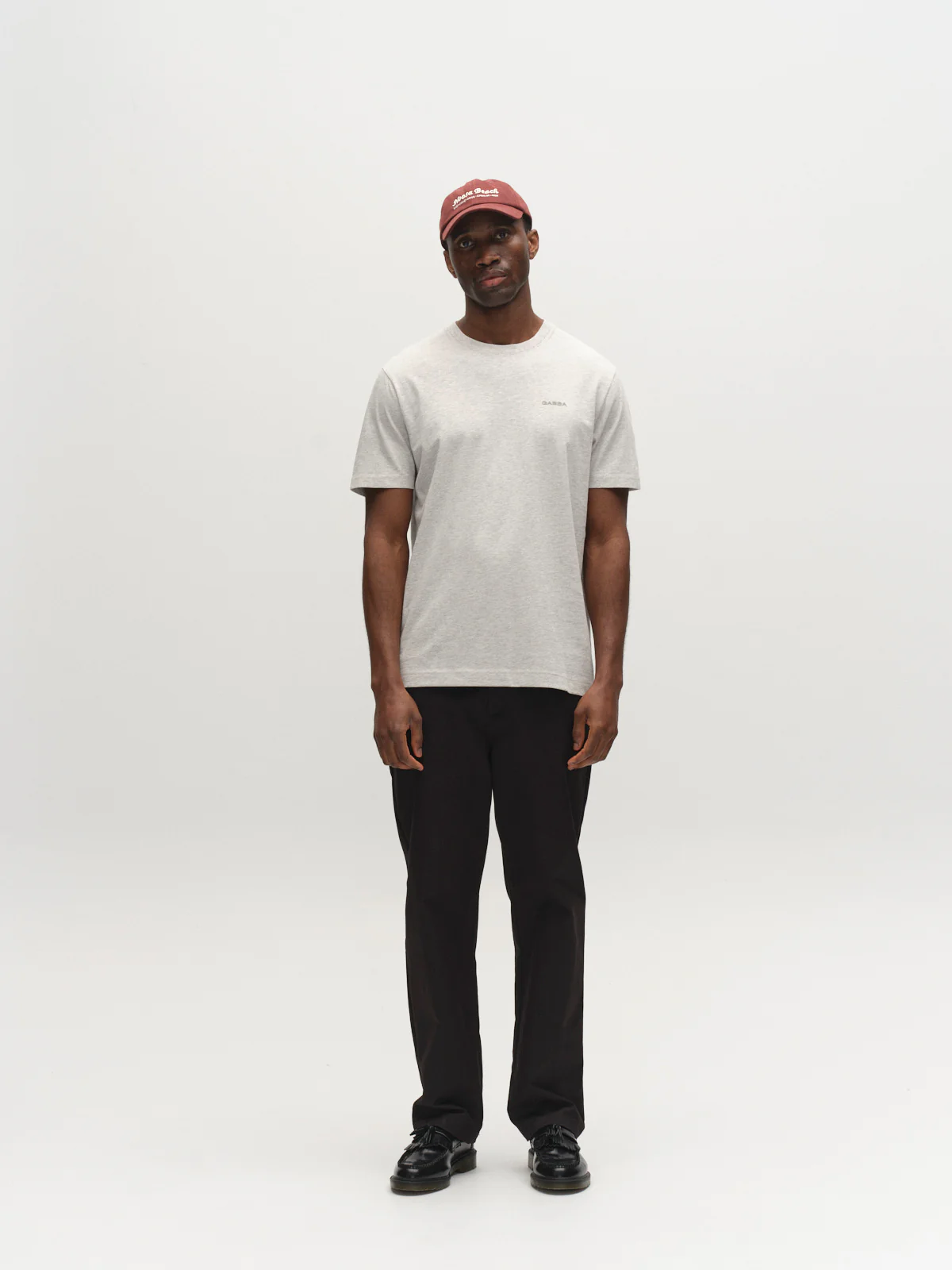 GABdune Melange New SS T-Shirt - Lt. Grey Mel - Image 9