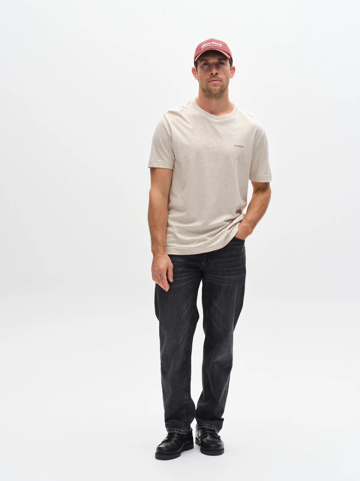 GABdune Melange New SS T-Shirt - Sand Mel. - Image 14