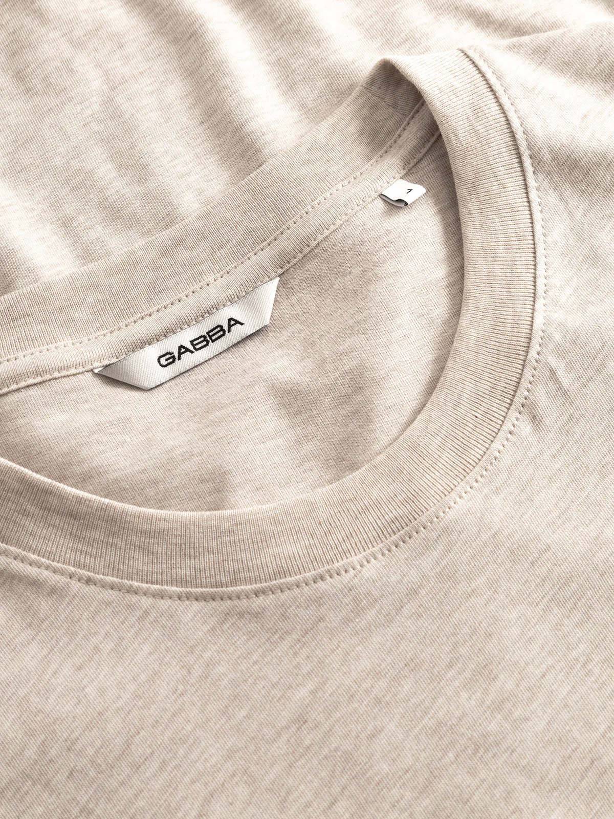 GABdune Melange New SS T-Shirt - Sand Mel. - Image 5