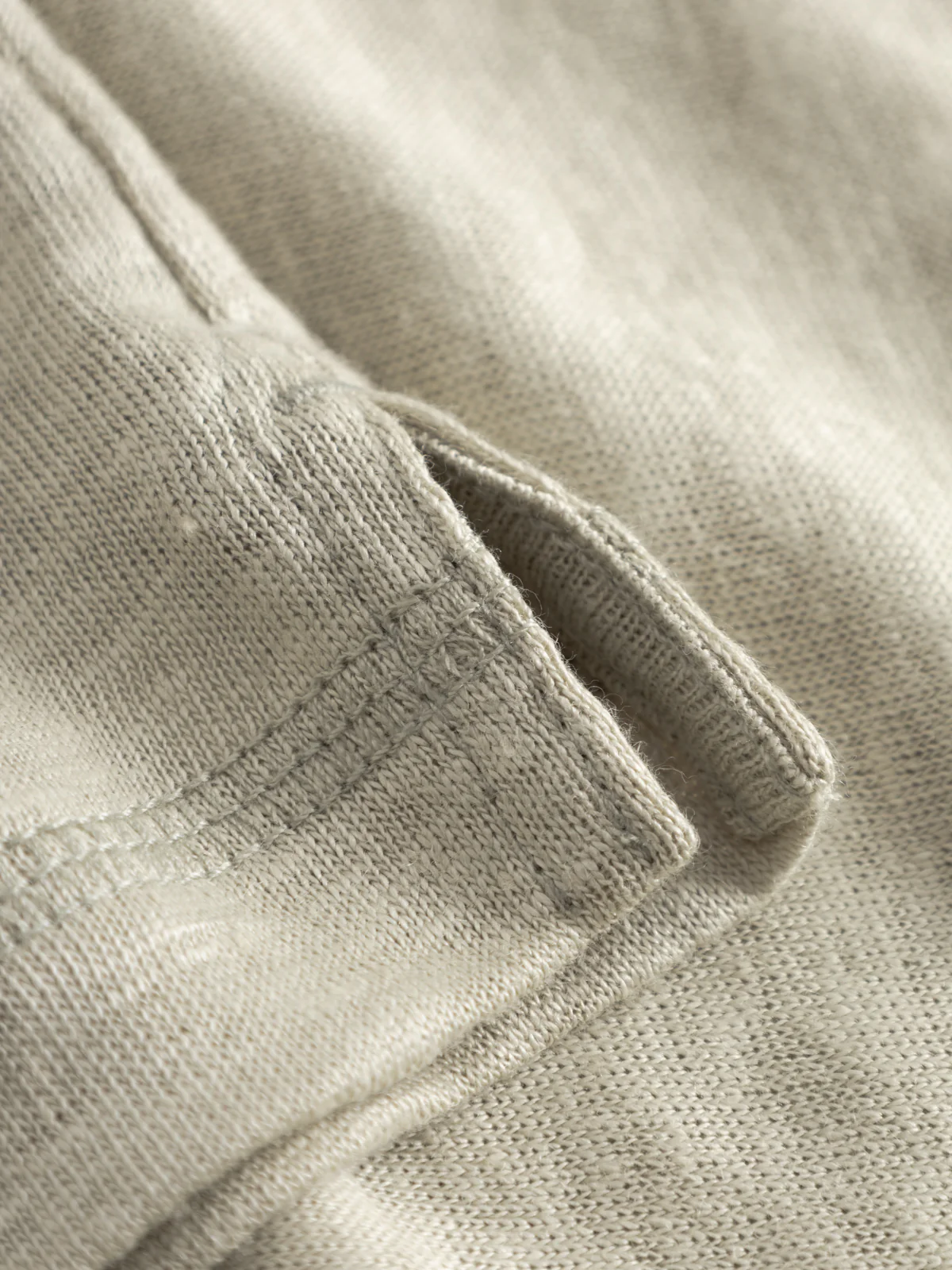 GABdune Polo Linen SS T-Shirt - Mineral Gray - Image 5