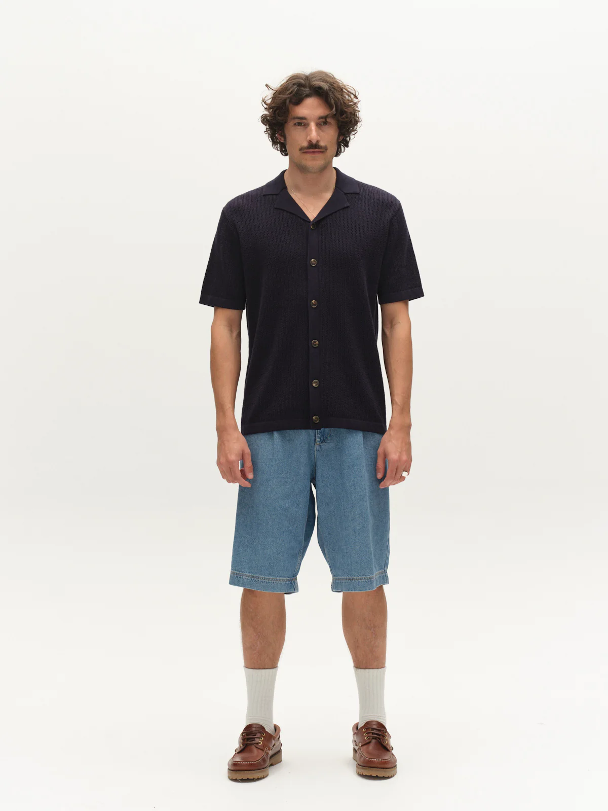 GABgeno Resort Bride SS Knit - Navy - Image 2
