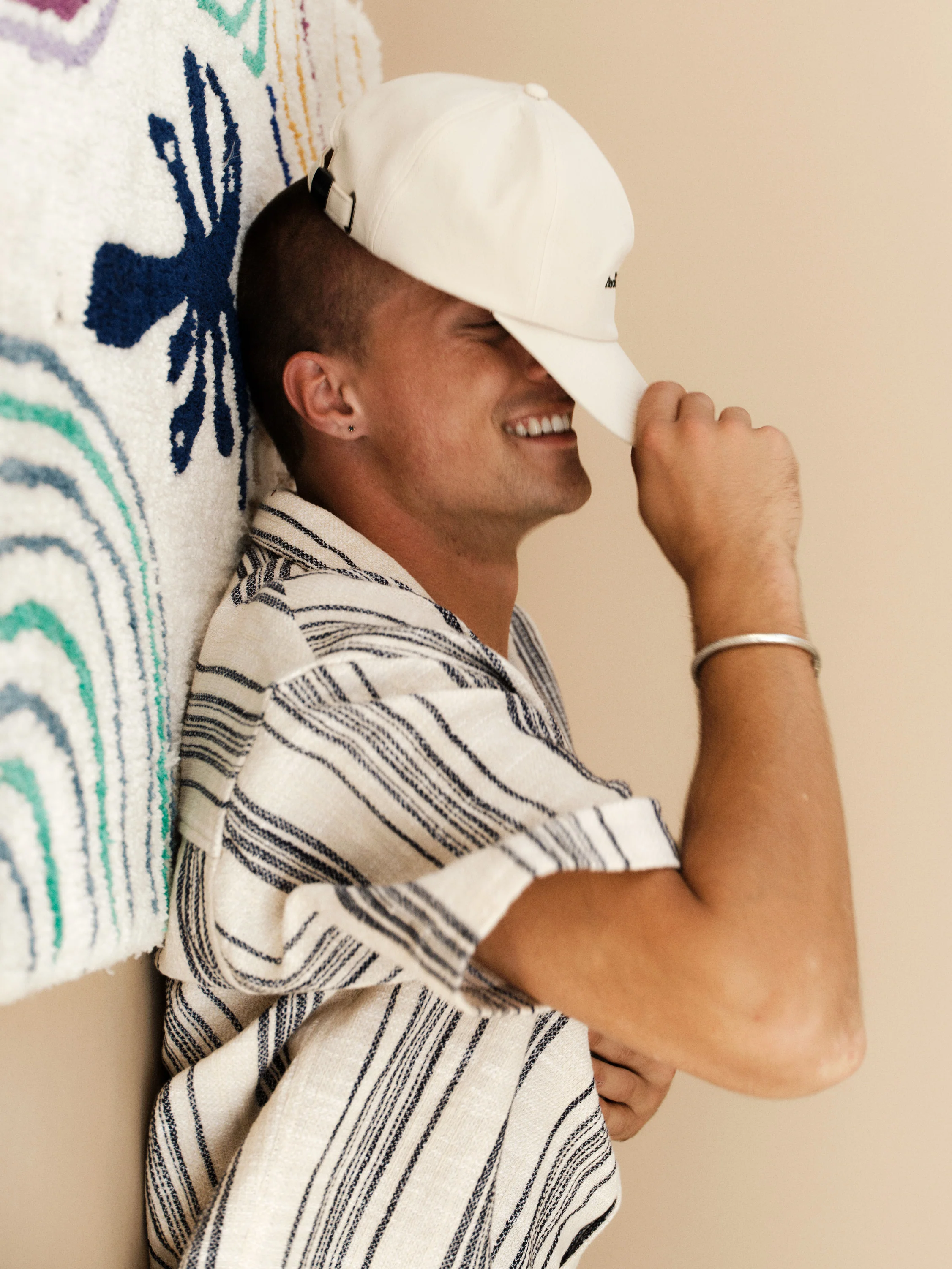 GABjens Over Resort Riga SS Shirt - Navy Stripe - Image 3