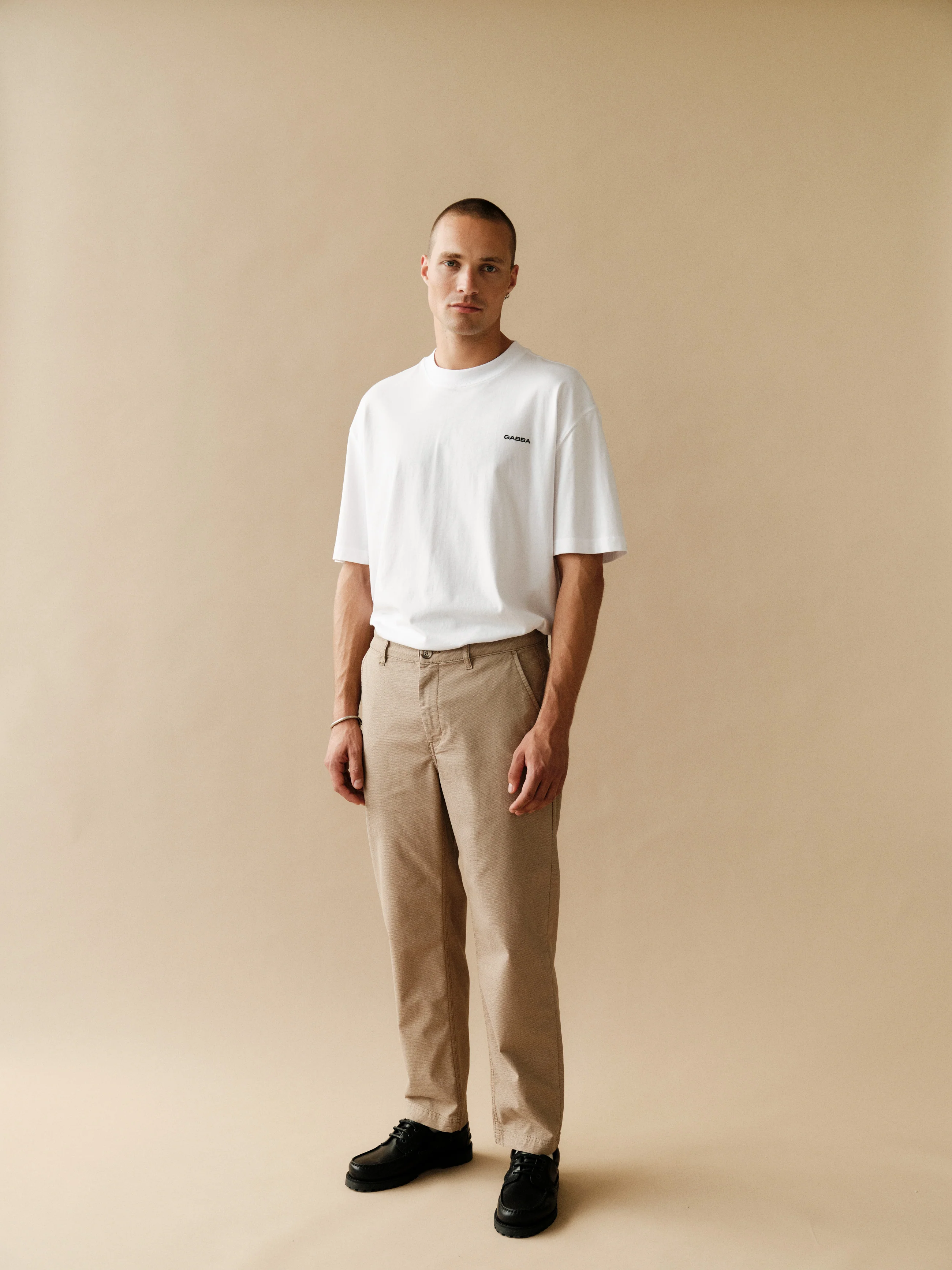 GABjoe Nopleats Dale Pant - Sand - Image 8