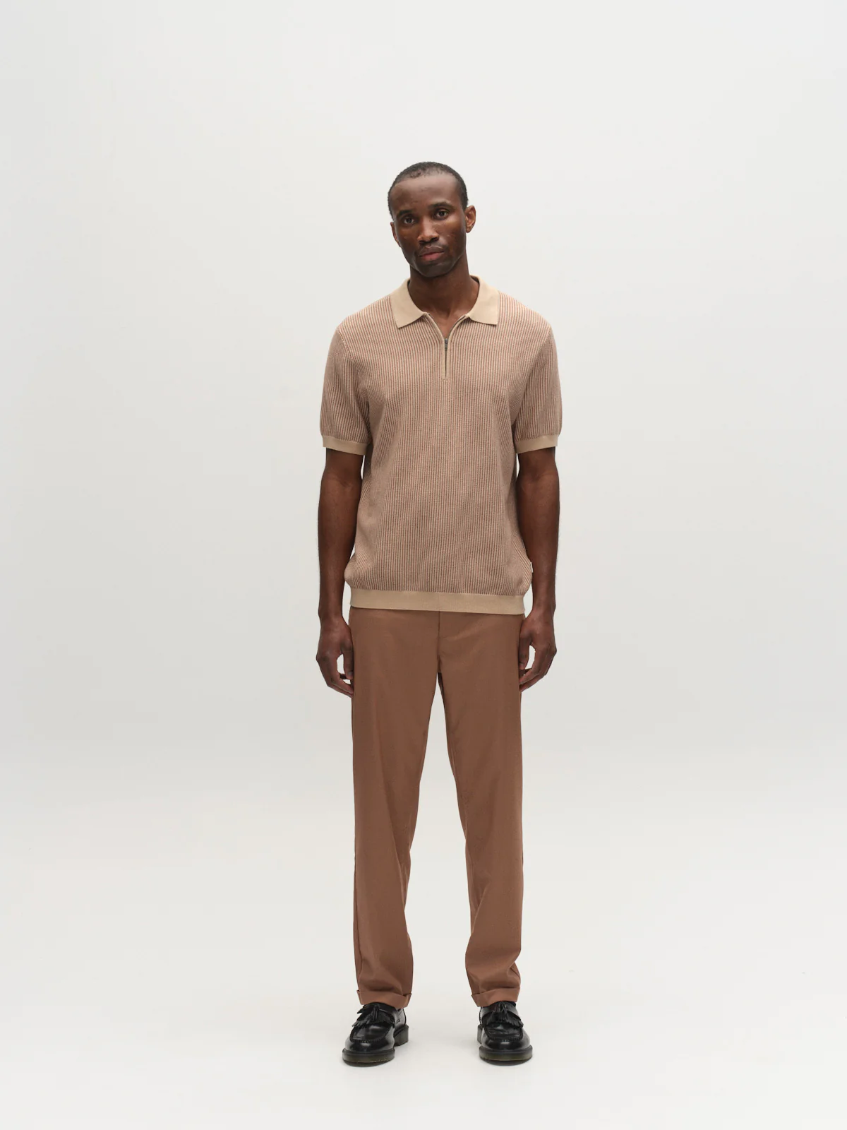 GABjoe Turnup Fin Pant - Sand - Image 9