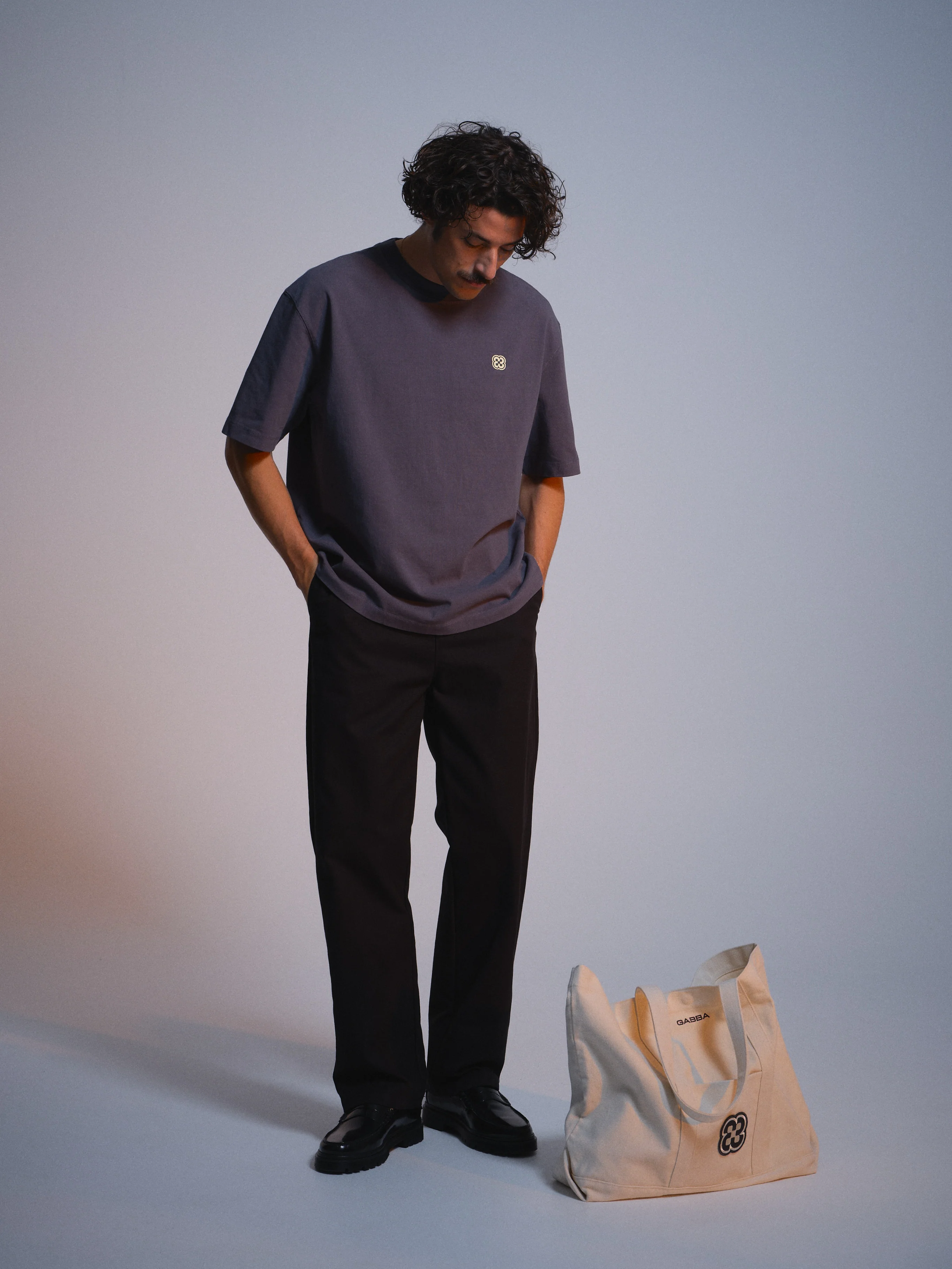 GABlegin Wix Chap Boxy Hour SS T-Shirt - Turbulence Blue - Image 9