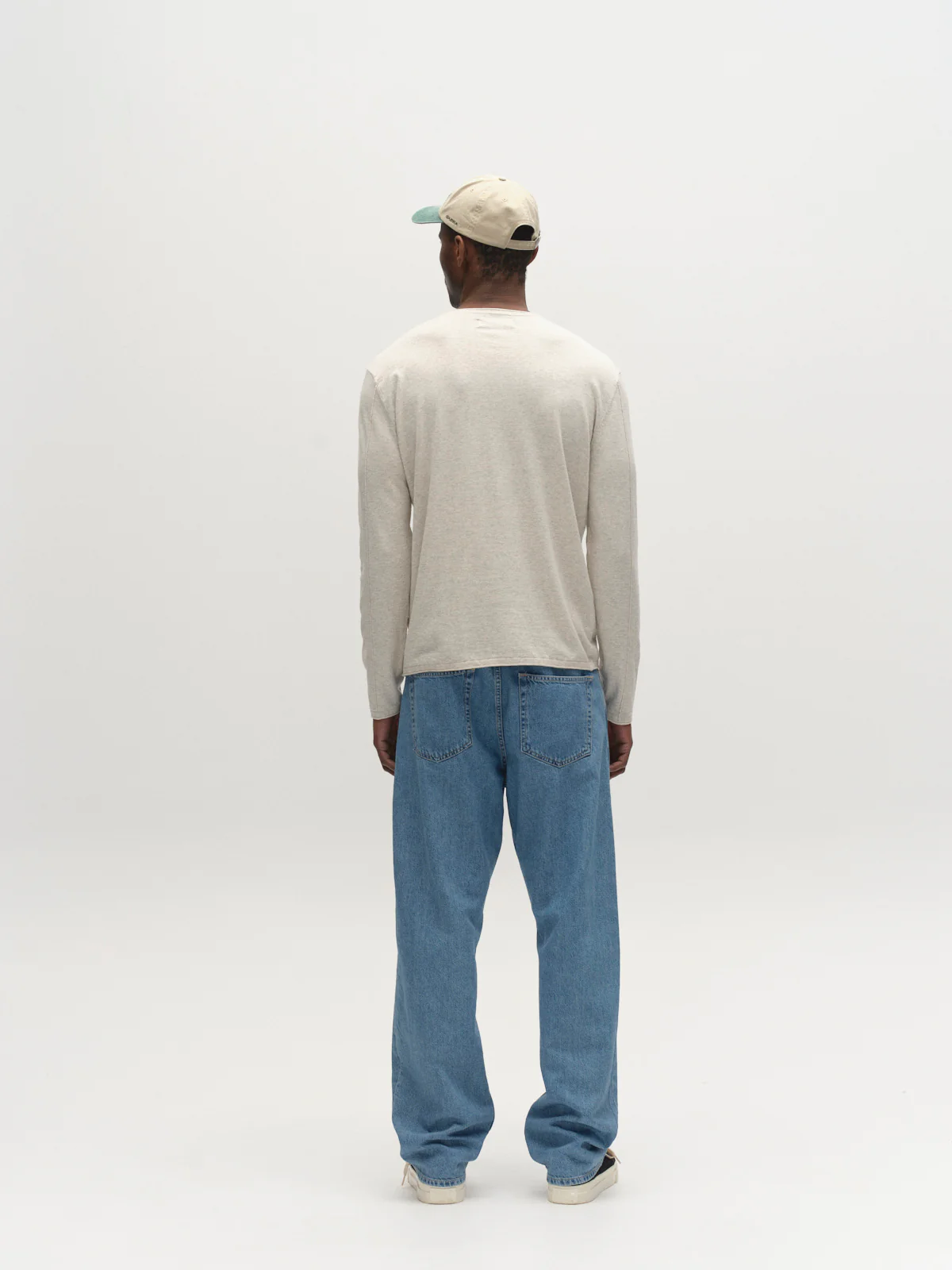 GABlima Cot LS Knit - Sand Mel. - Image 11