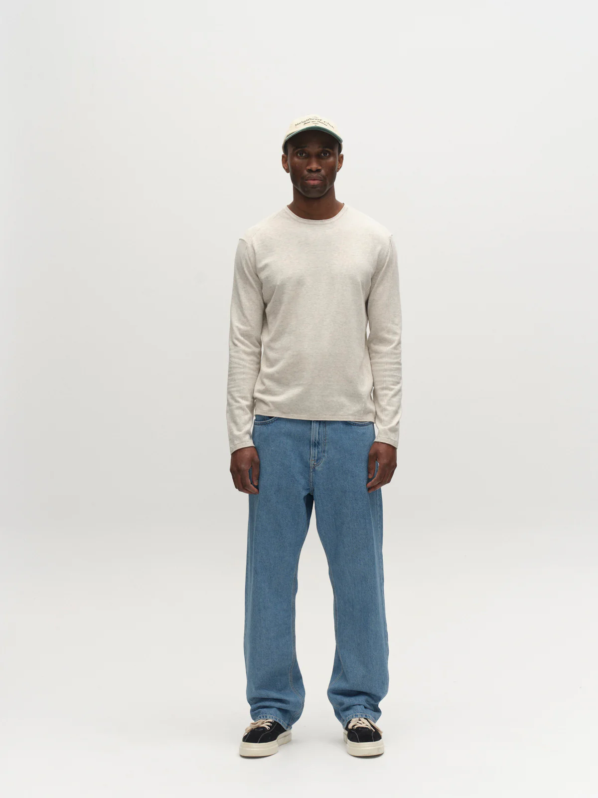 GABlima Cot LS Knit - Sand Mel. - Image 2