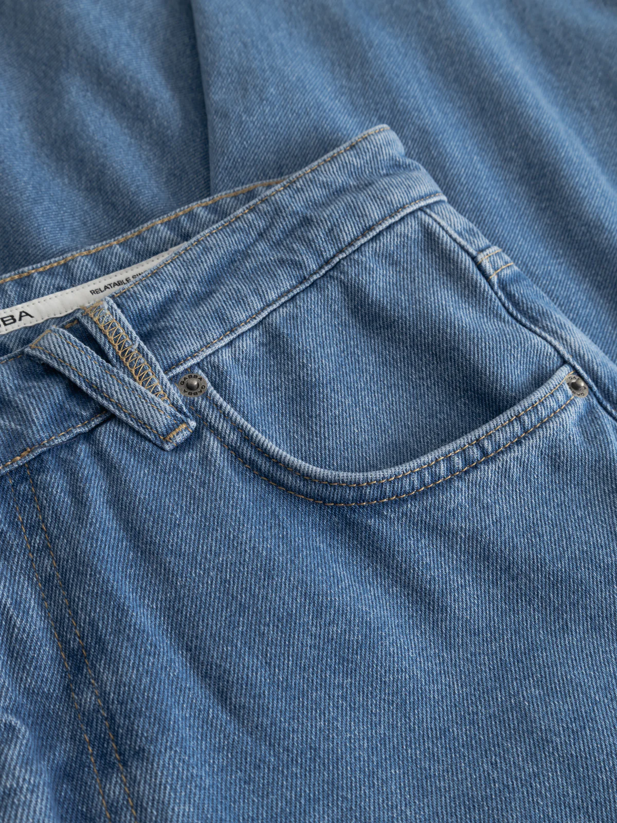 GABmarc 5poc Mid Jeans - Mid Blue Denim - Image 6
