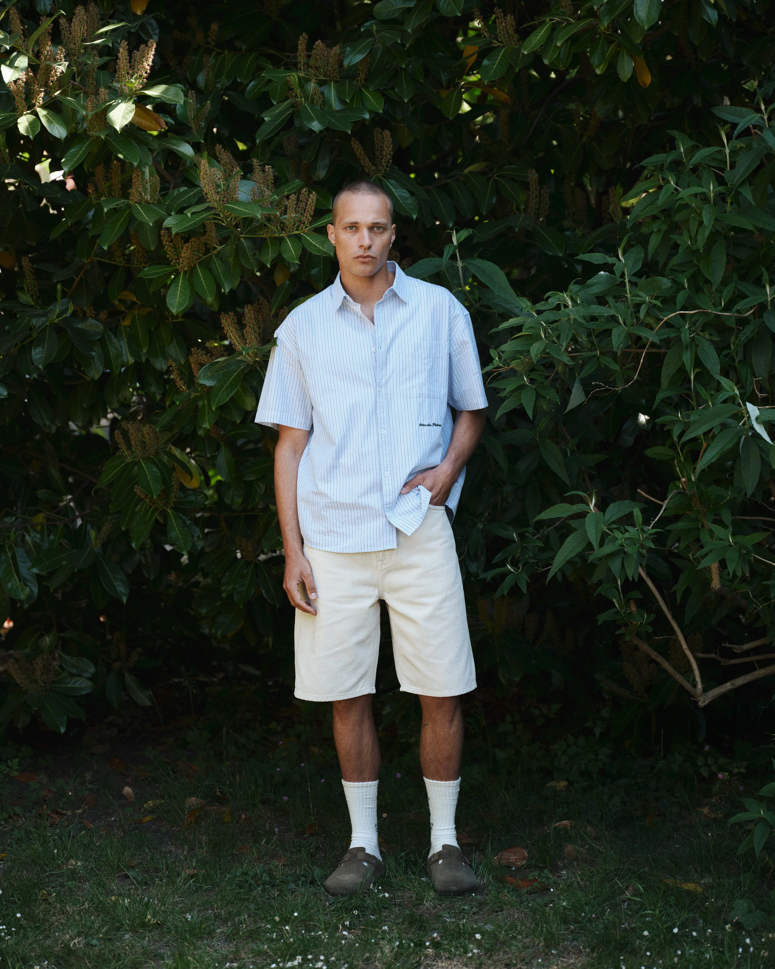 GABmox Antiq Shorts - Ecru - Image 3