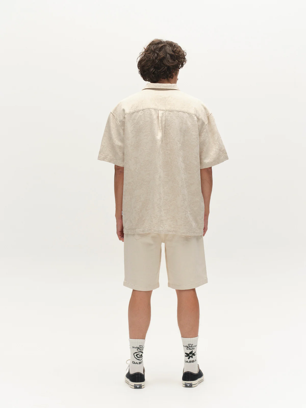 GABmox Twill Shorts - Ecru - Image 4