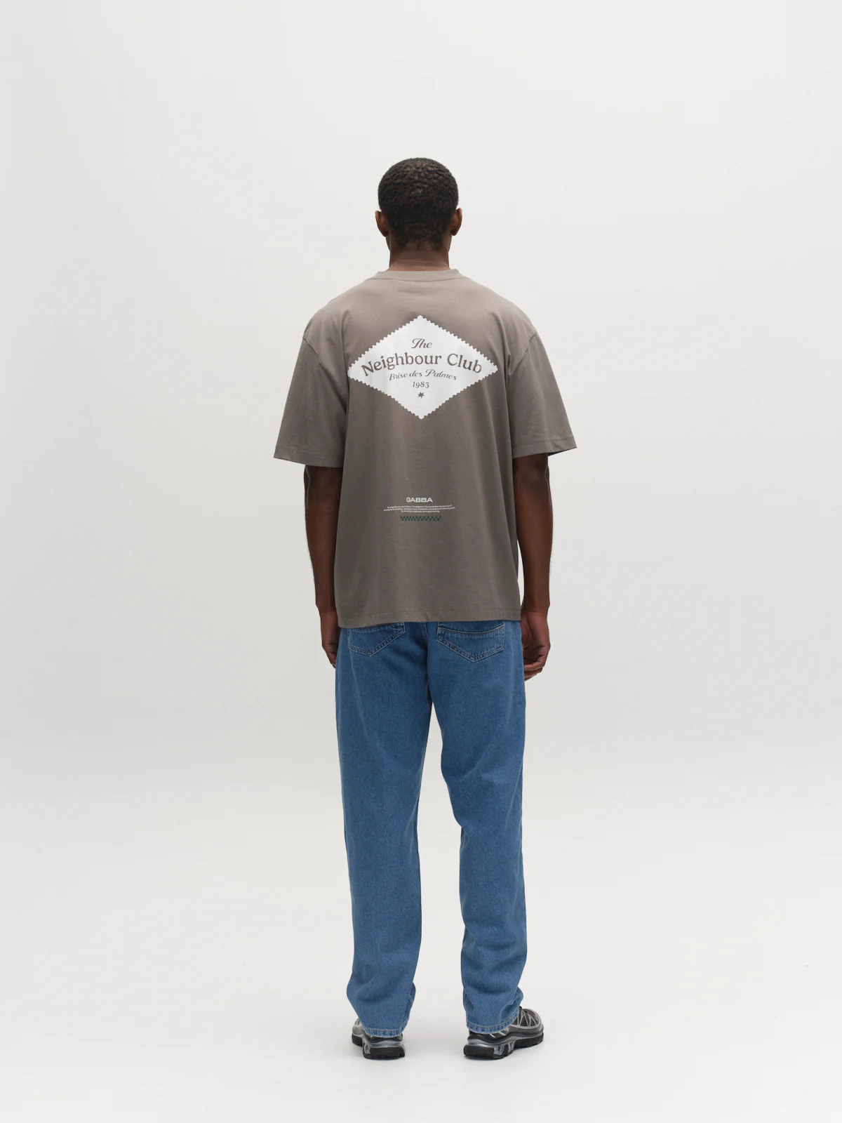 GABnigel Boxy NBH SS T-shirt GOTS - Castor Gray - Image 13