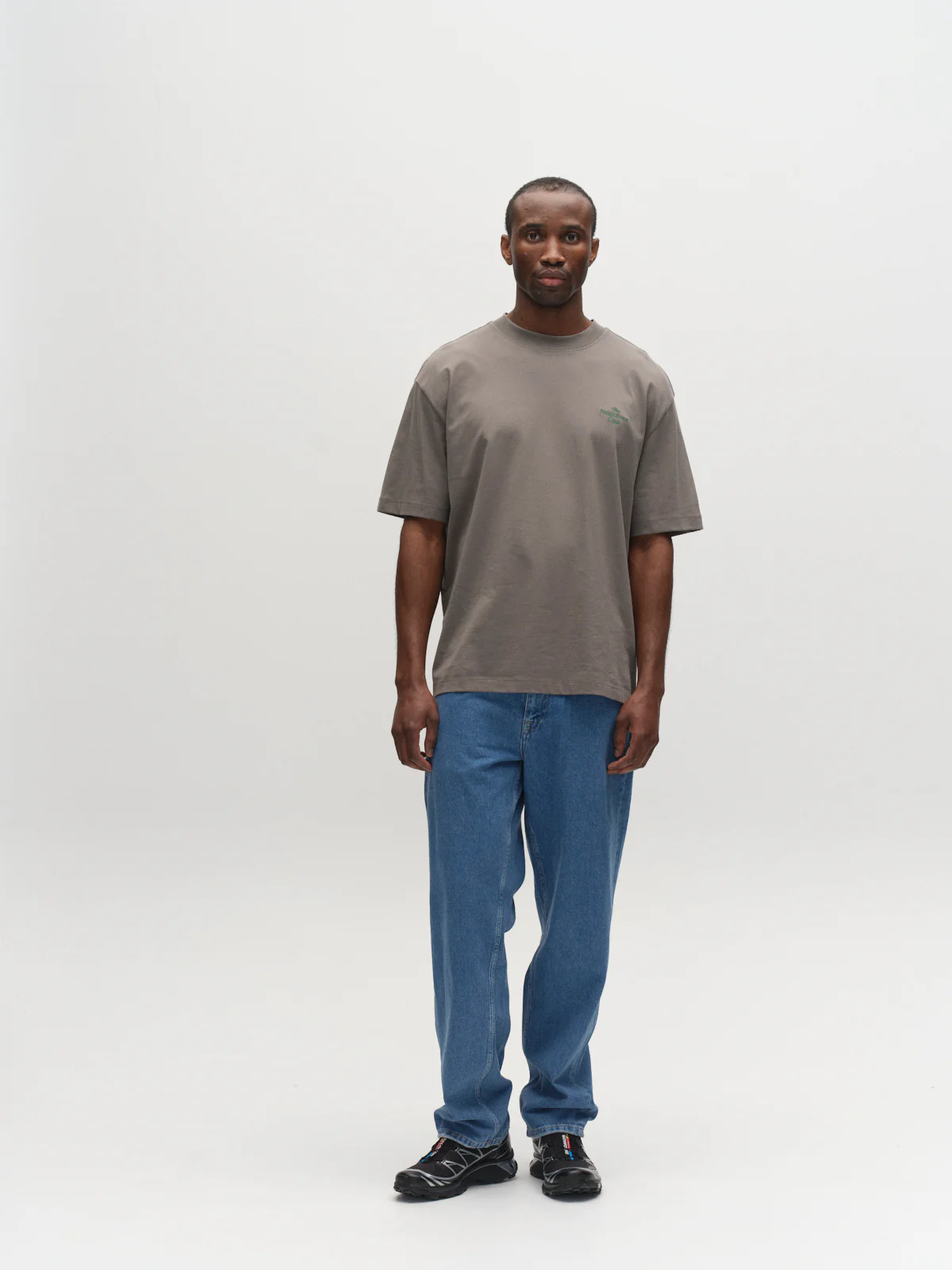 GABnigel Boxy NBH SS T-shirt GOTS - Castor Gray - Image 2