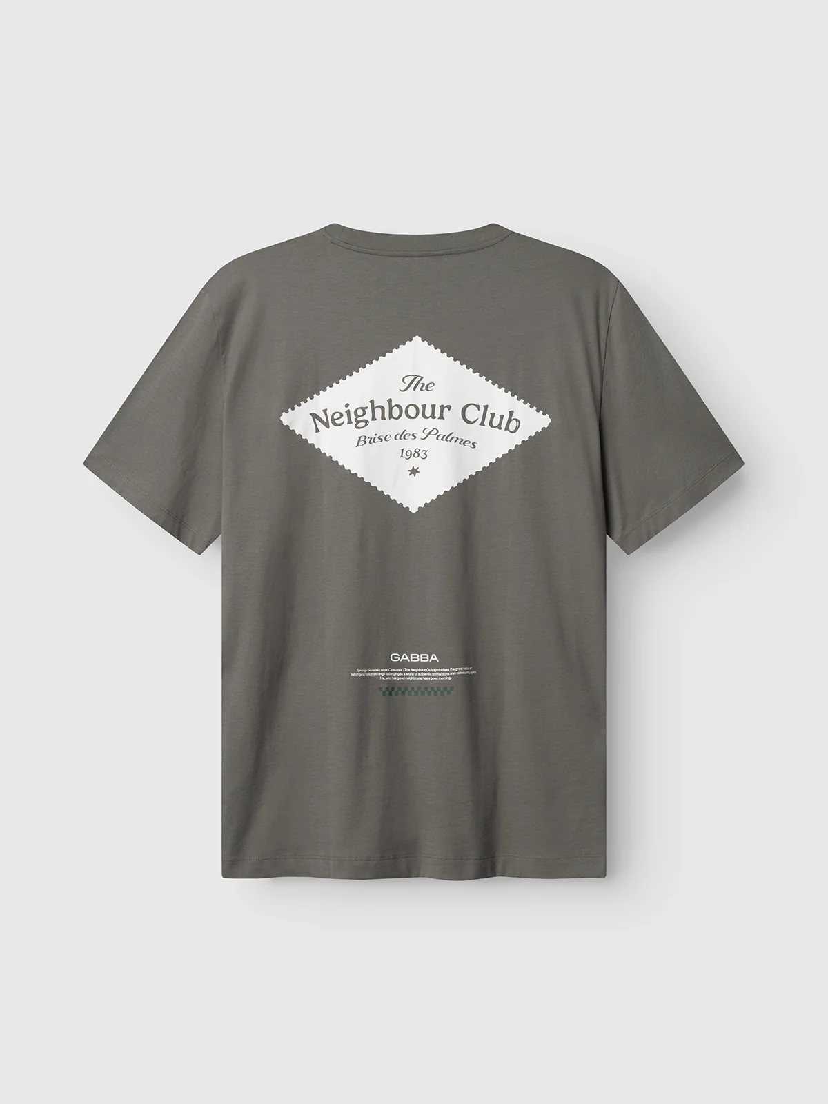 GABnigel Boxy NBH SS T-shirt GOTS - Castor Gray - Image 3