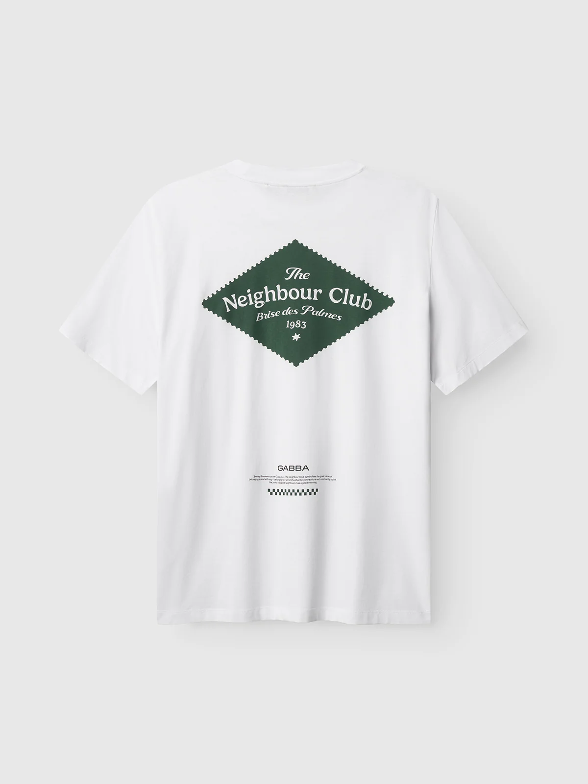 GABnigel Boxy NBH SS T-shirt GOTS - White - Image 3