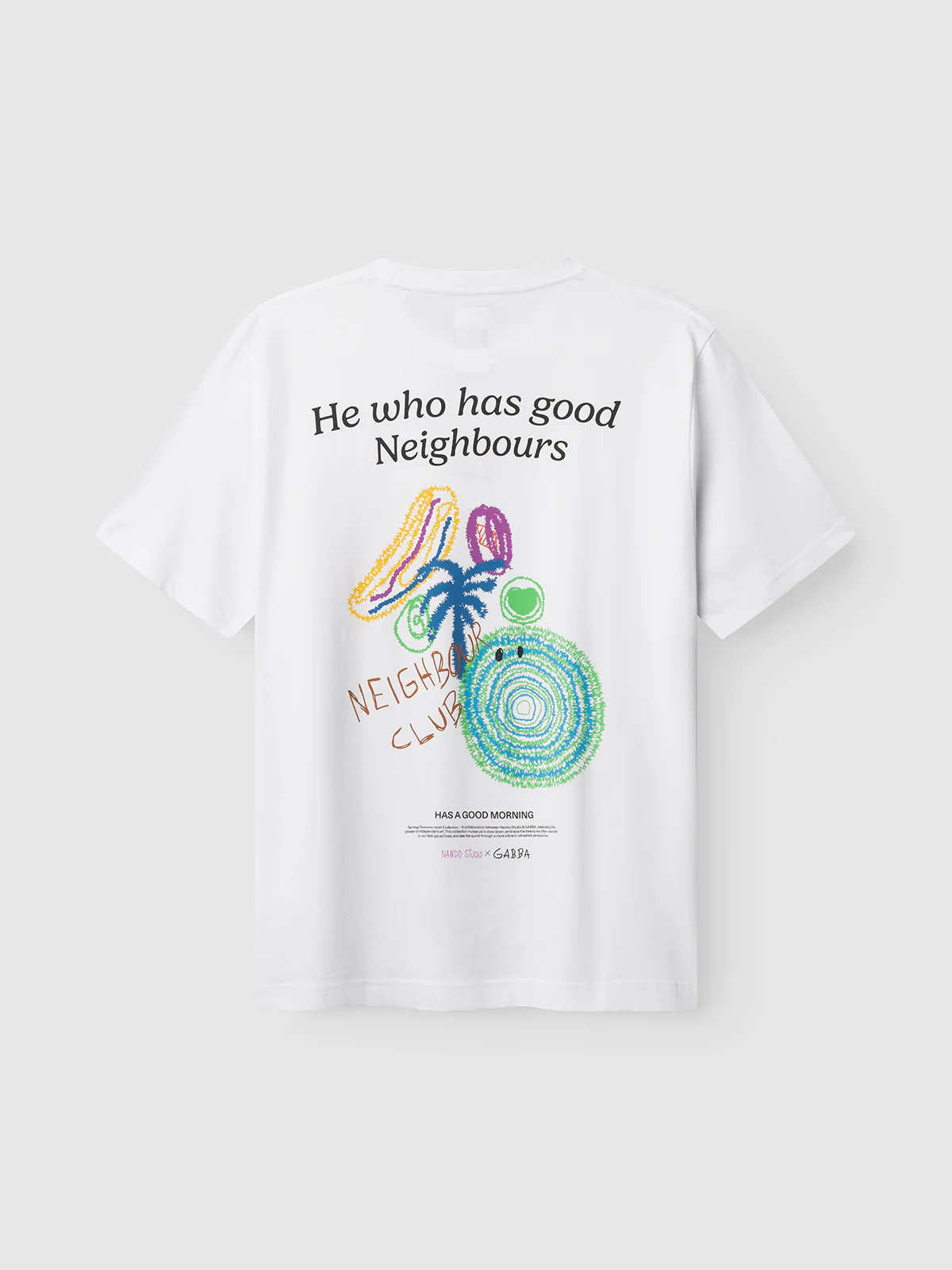 GABnigel Nando SS T-shirt GOTS - White - Image 4