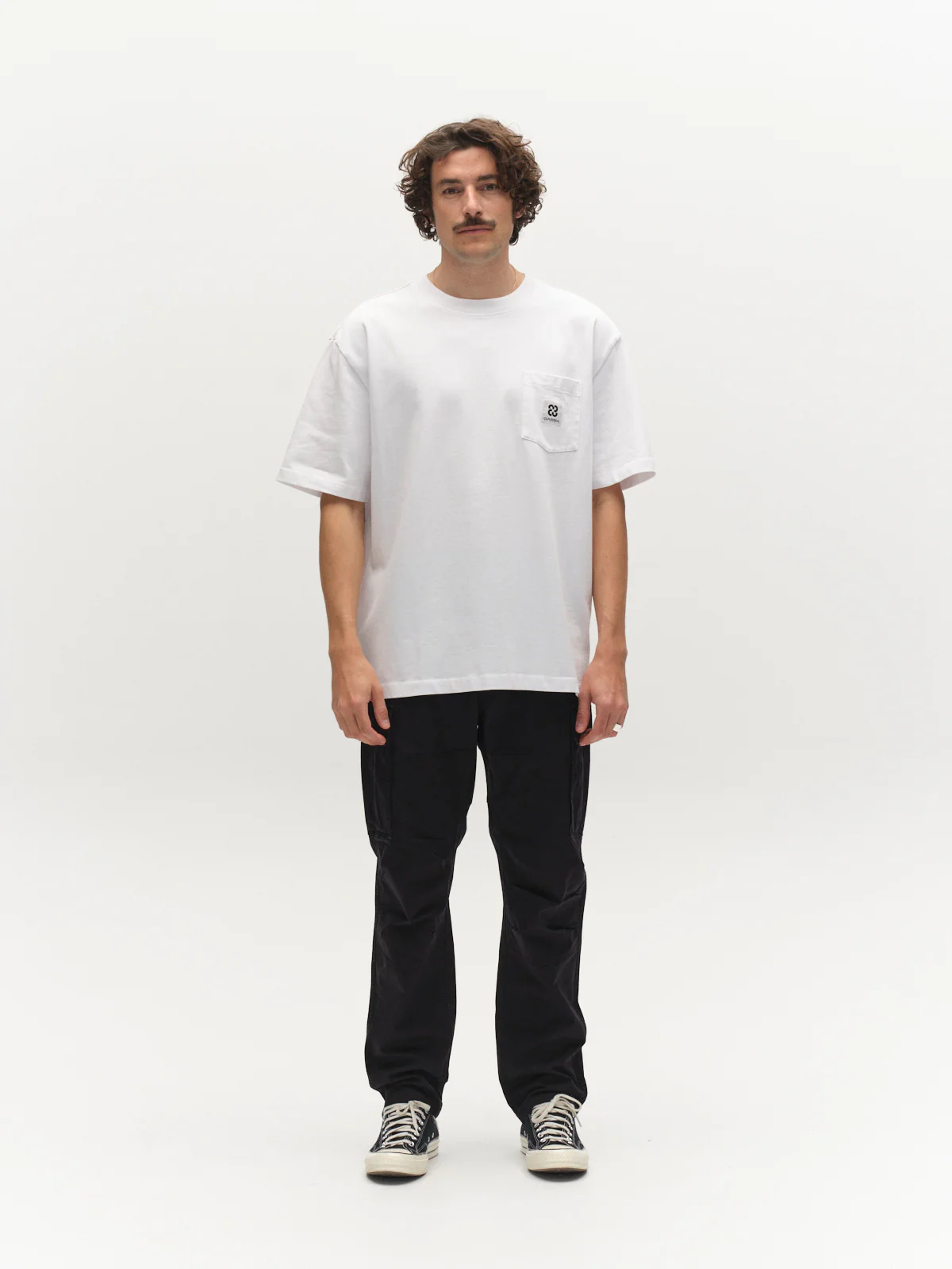 GABnigel Wix Pkt Boxy Hour SS T-Shirt - White - Image 2